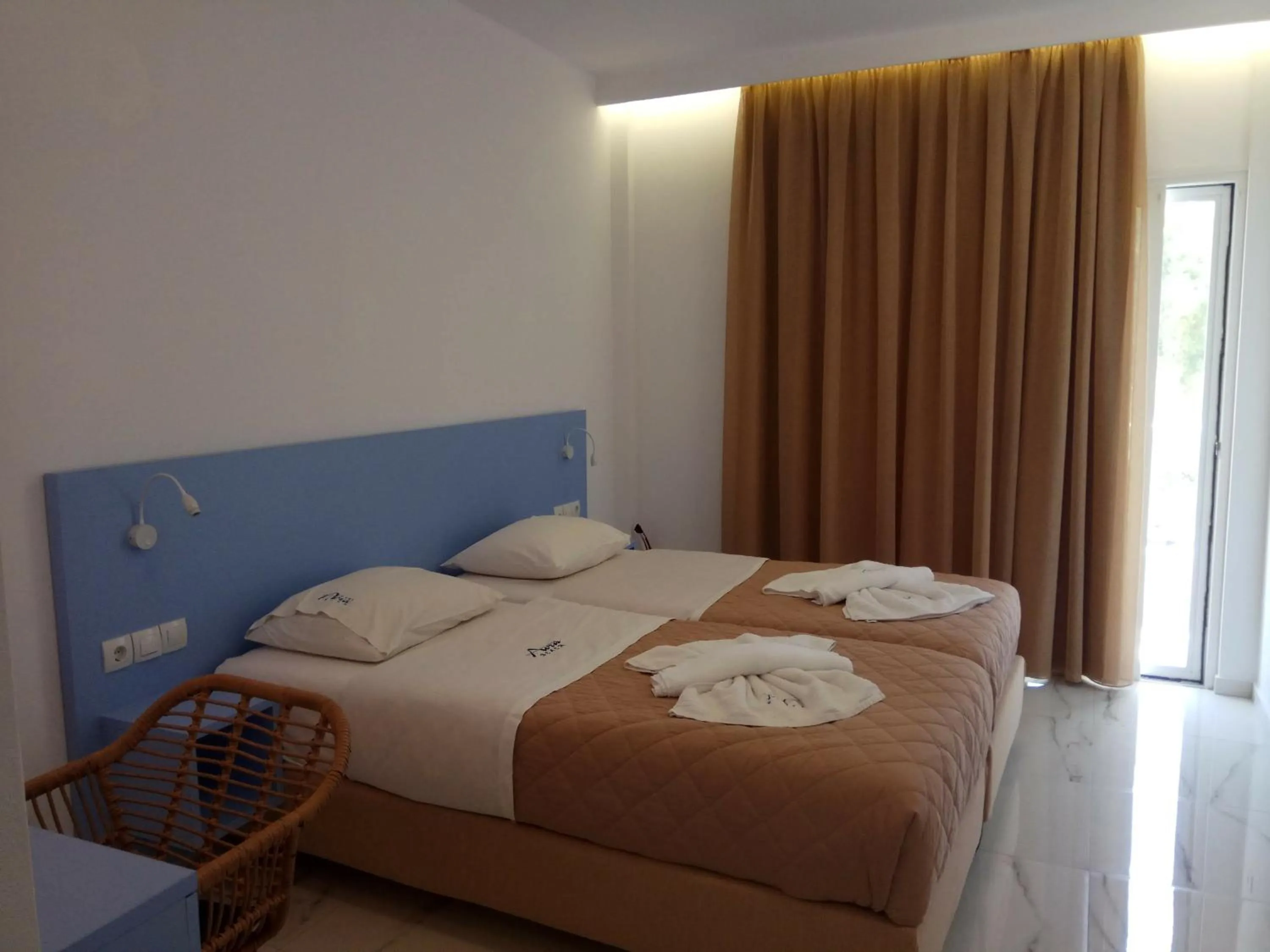 Bedroom, Bed in Avra Beach Hotel
