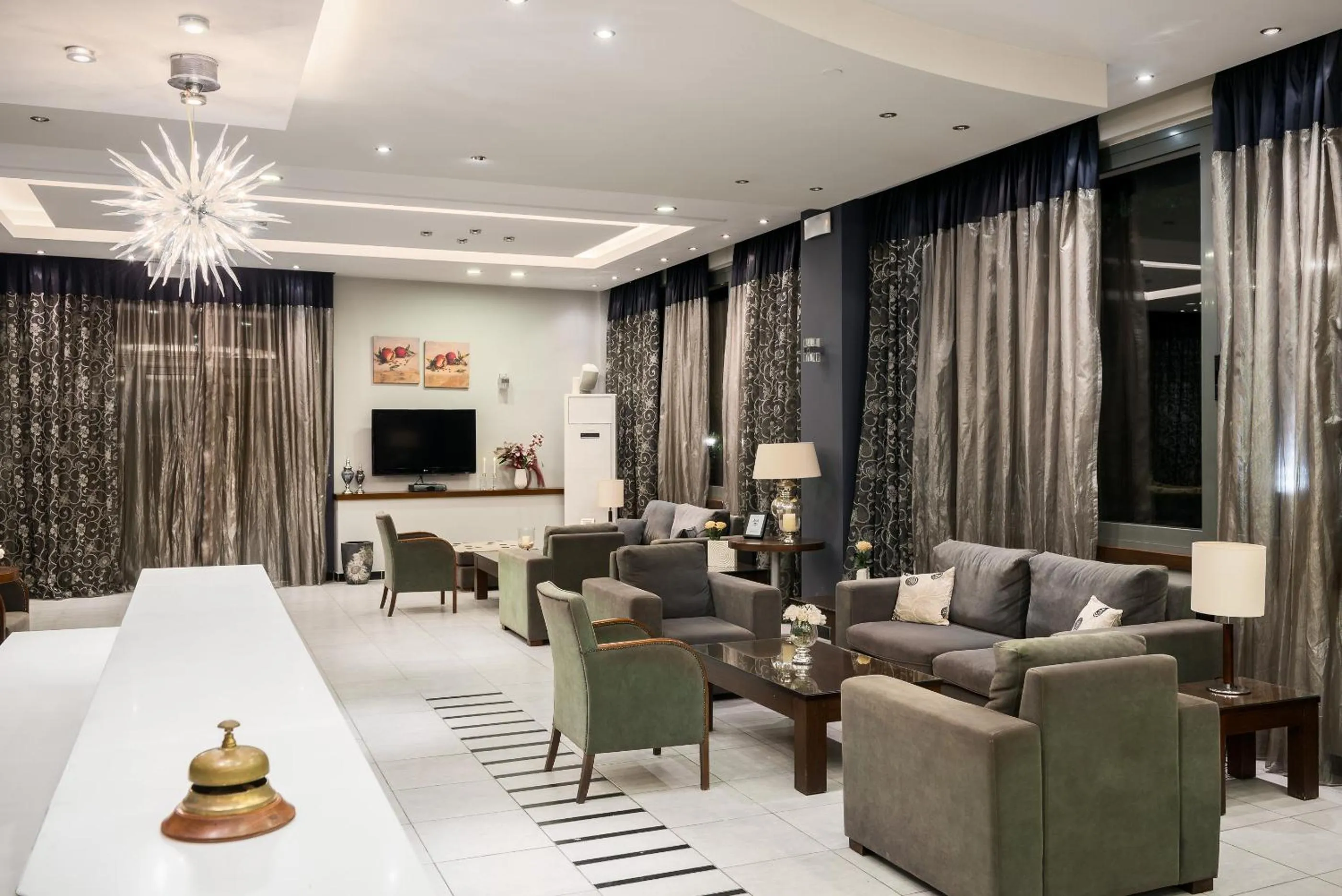 Seating area in Arion Hotel