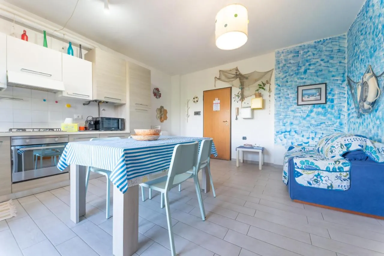 Kitchen or kitchenette in Azzurro lido adriano vista mare