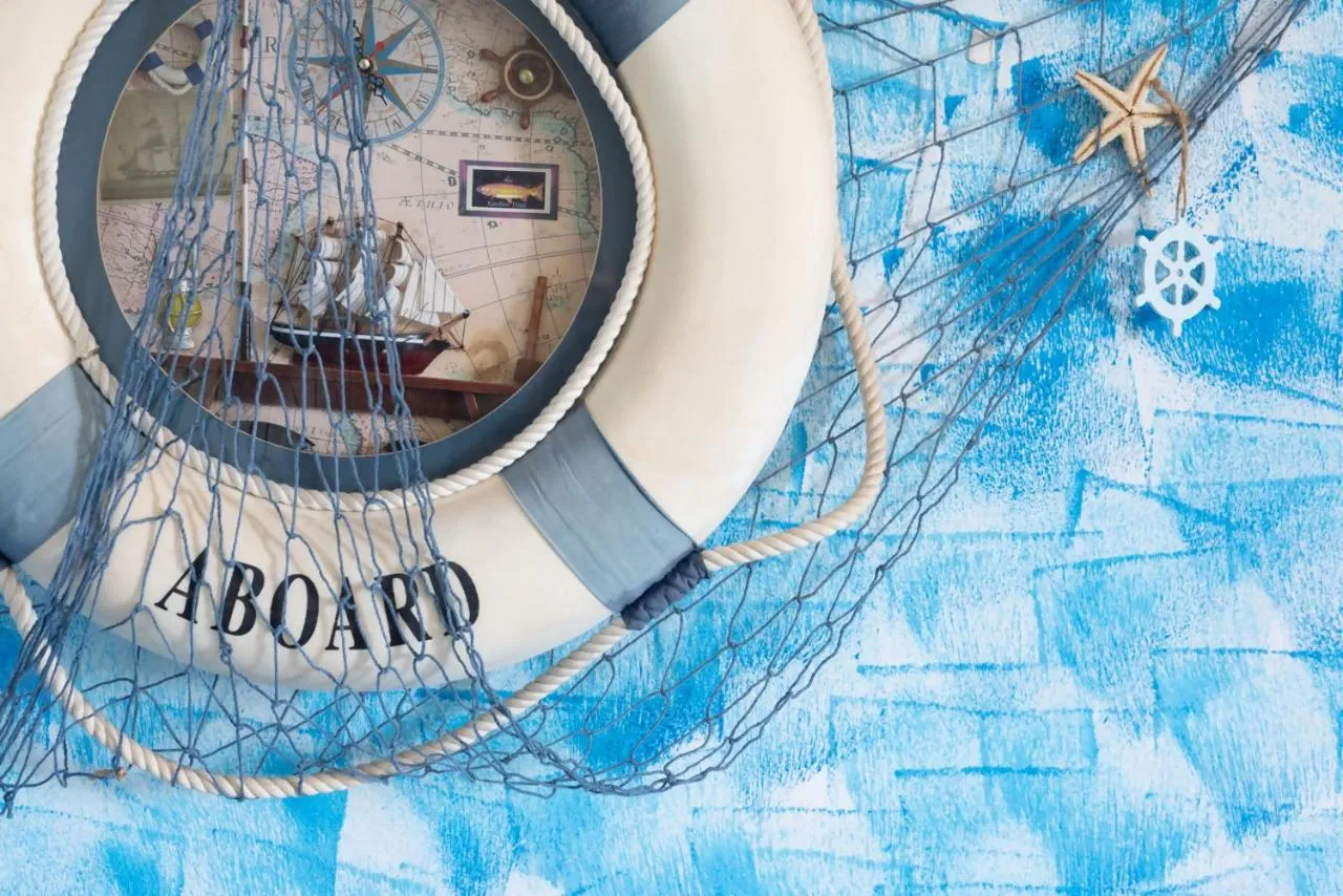 Decorative detail in Azzurro lido adriano vista mare