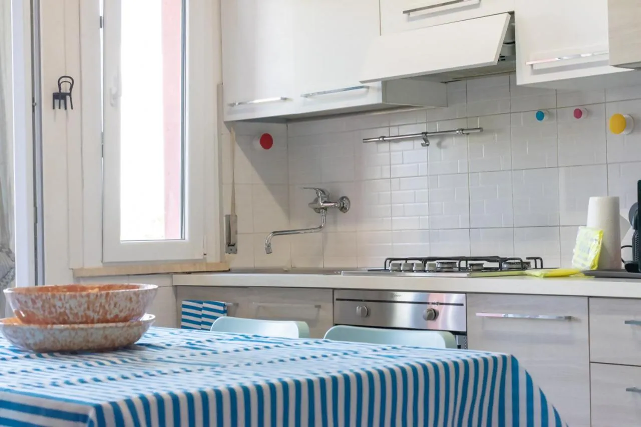 Kitchen or kitchenette in Azzurro lido adriano vista mare