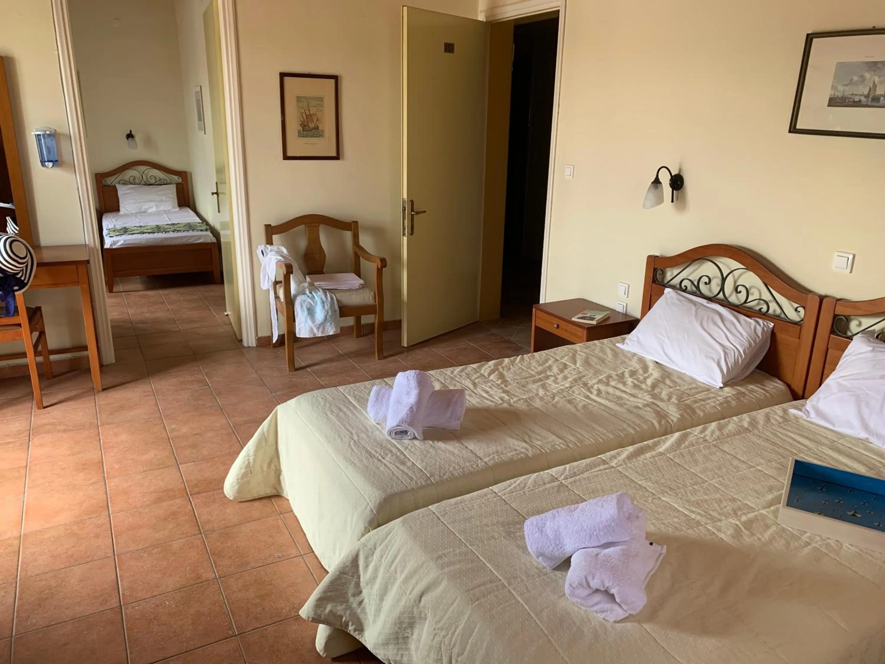 Bed in A Hotel Faros