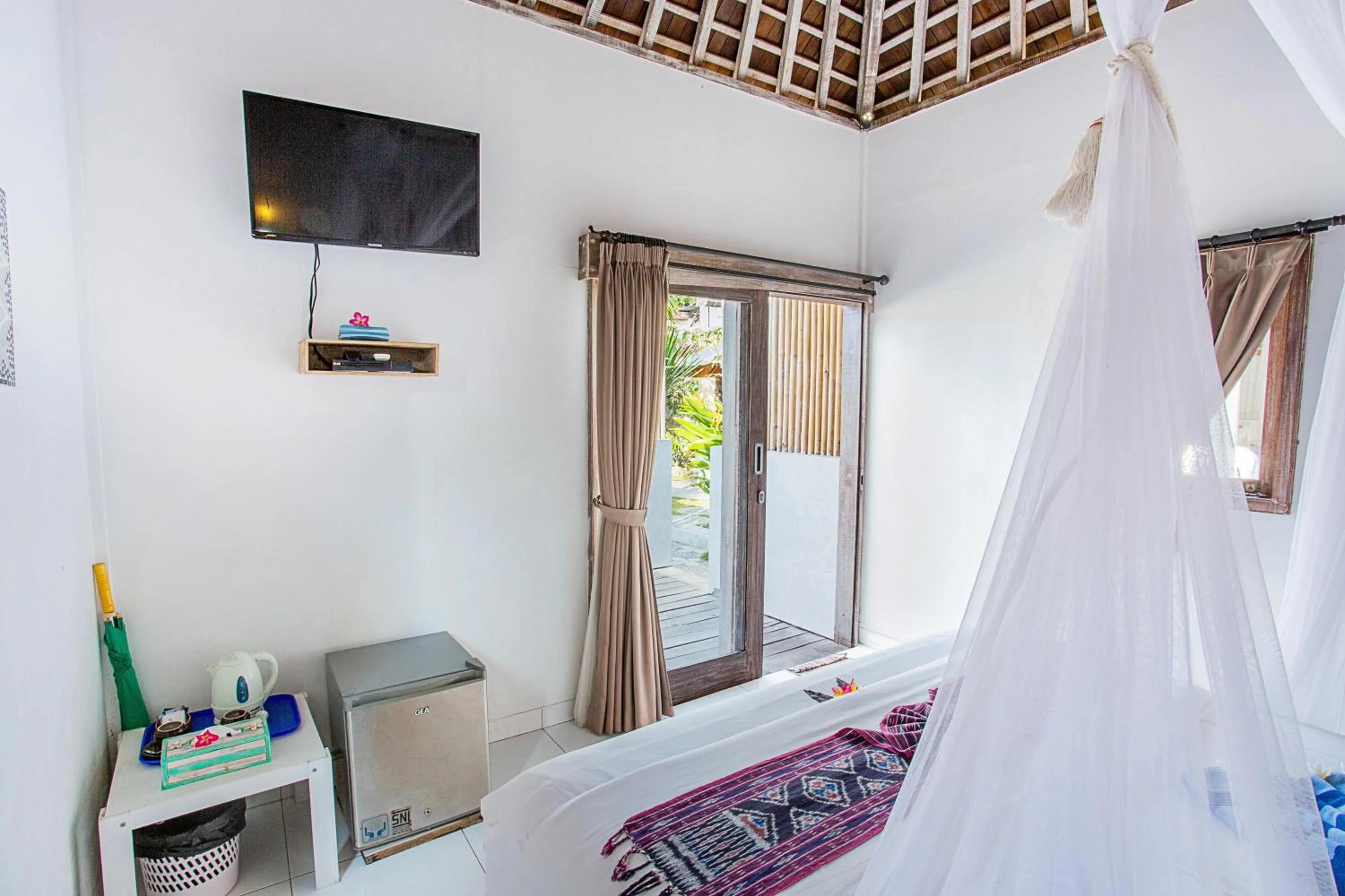 Bed in Svaha Private Villas Ceningan