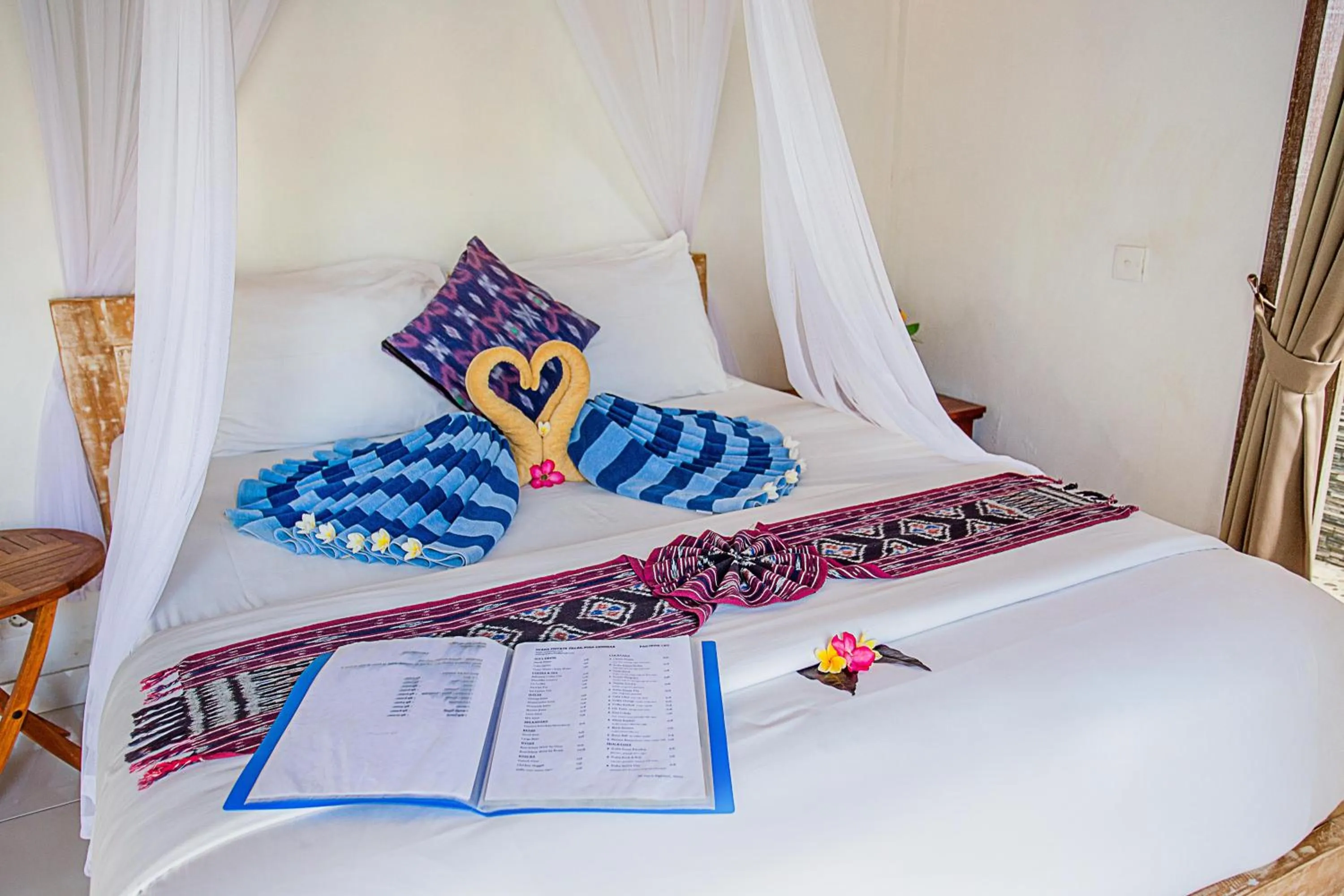 Bed in Svaha Private Villas Ceningan