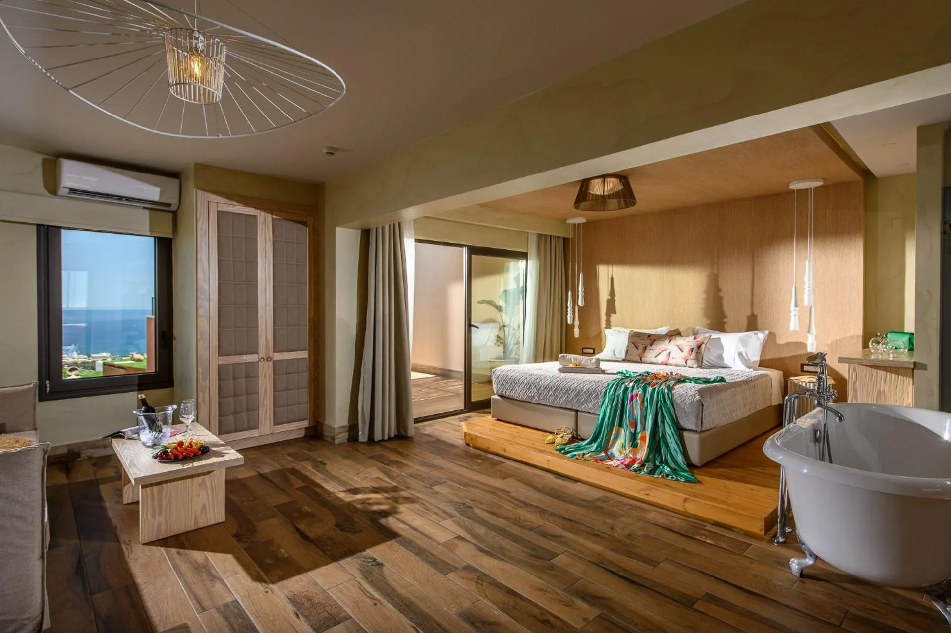 Photo of the whole room, Bed in Esperides Resort Crete, The Authentic Experience