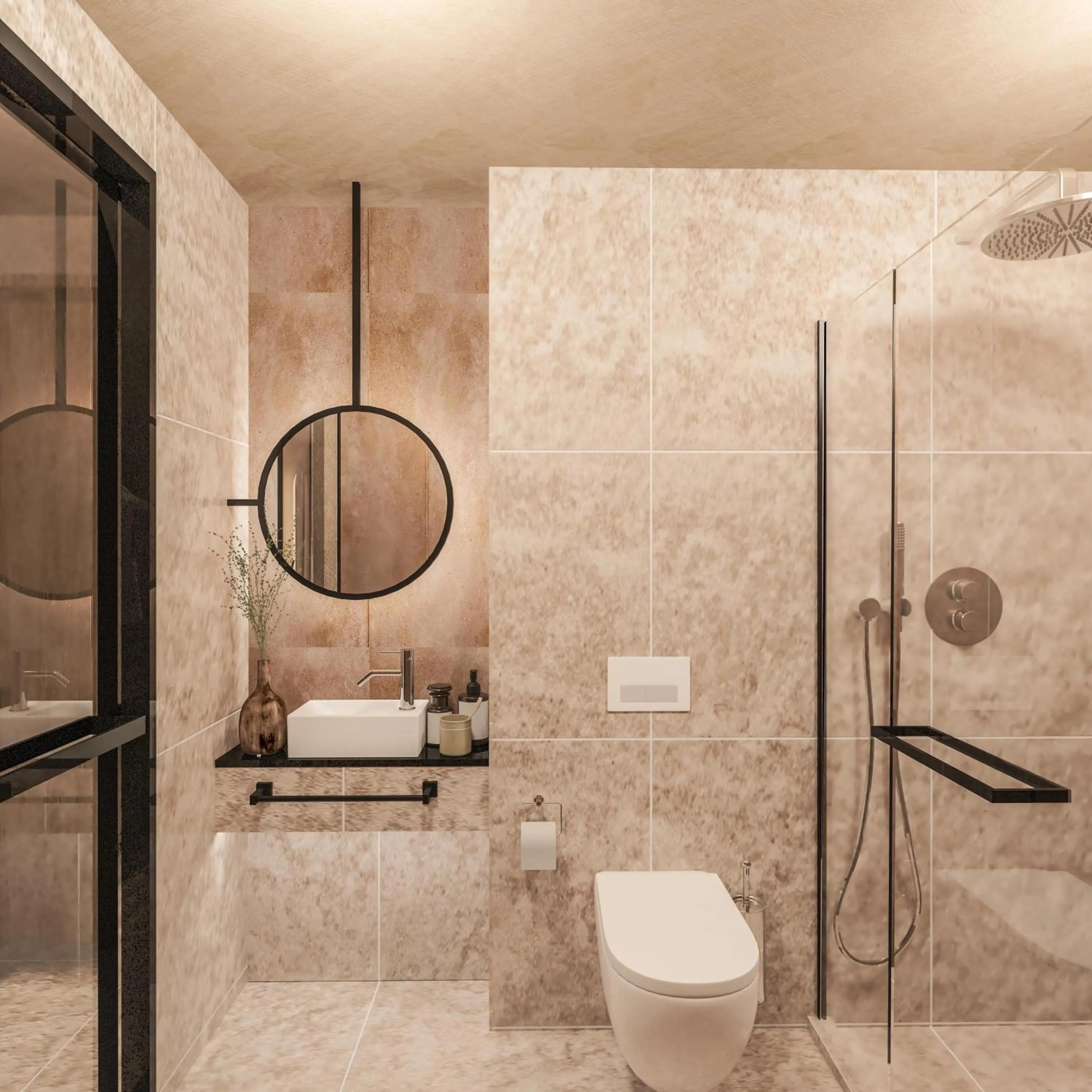 Bathroom in Esperides Resort Crete, The Authentic Experience