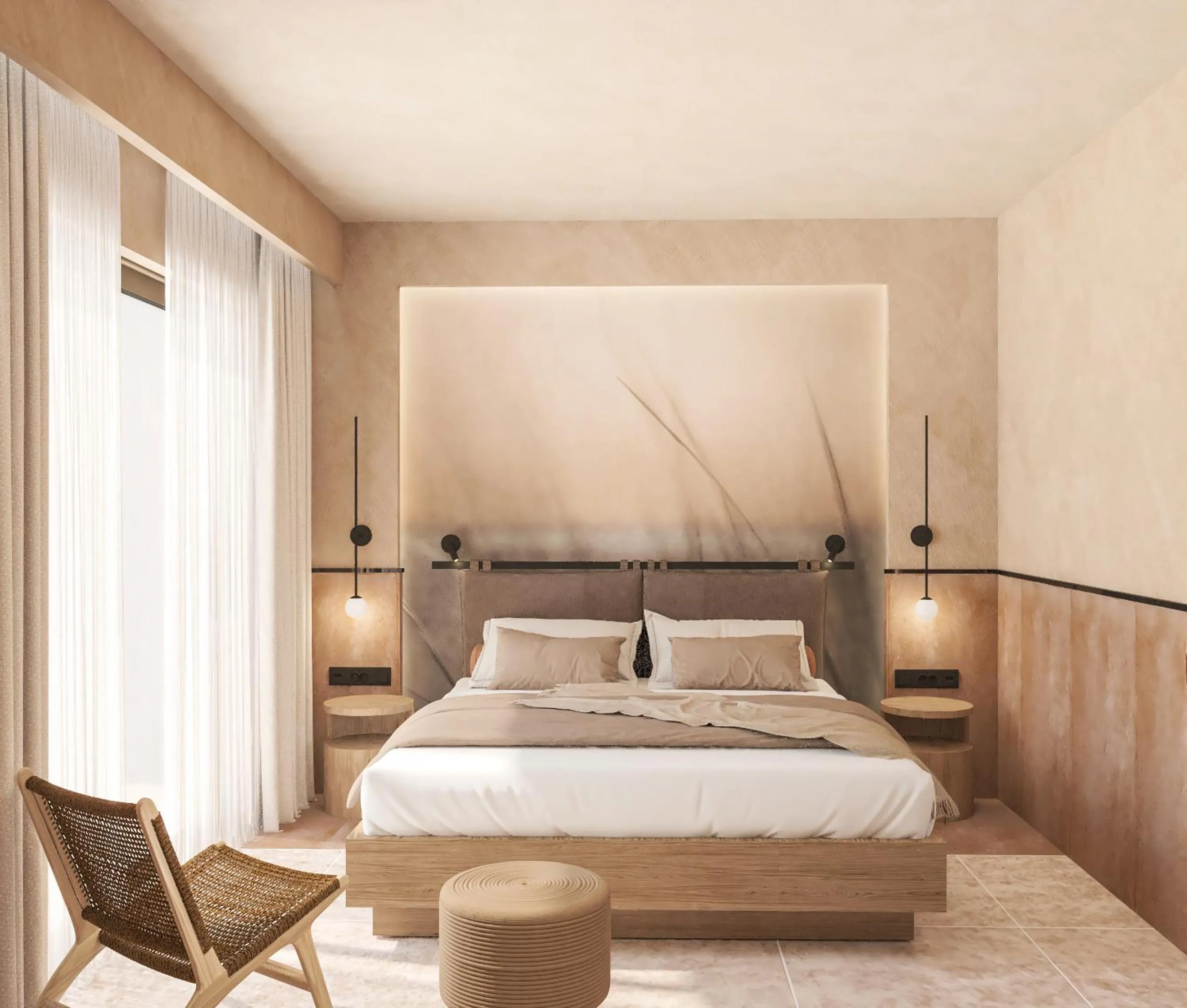 Bedroom, Bed in Esperides Resort Crete, The Authentic Experience