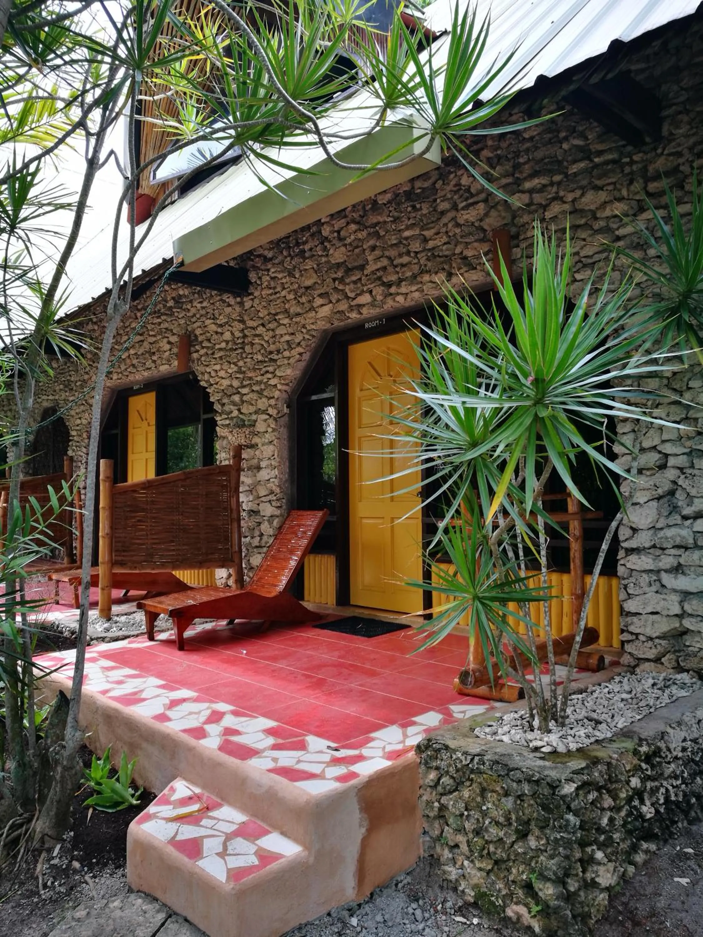 Patio in Ravenala Beach Bungalows