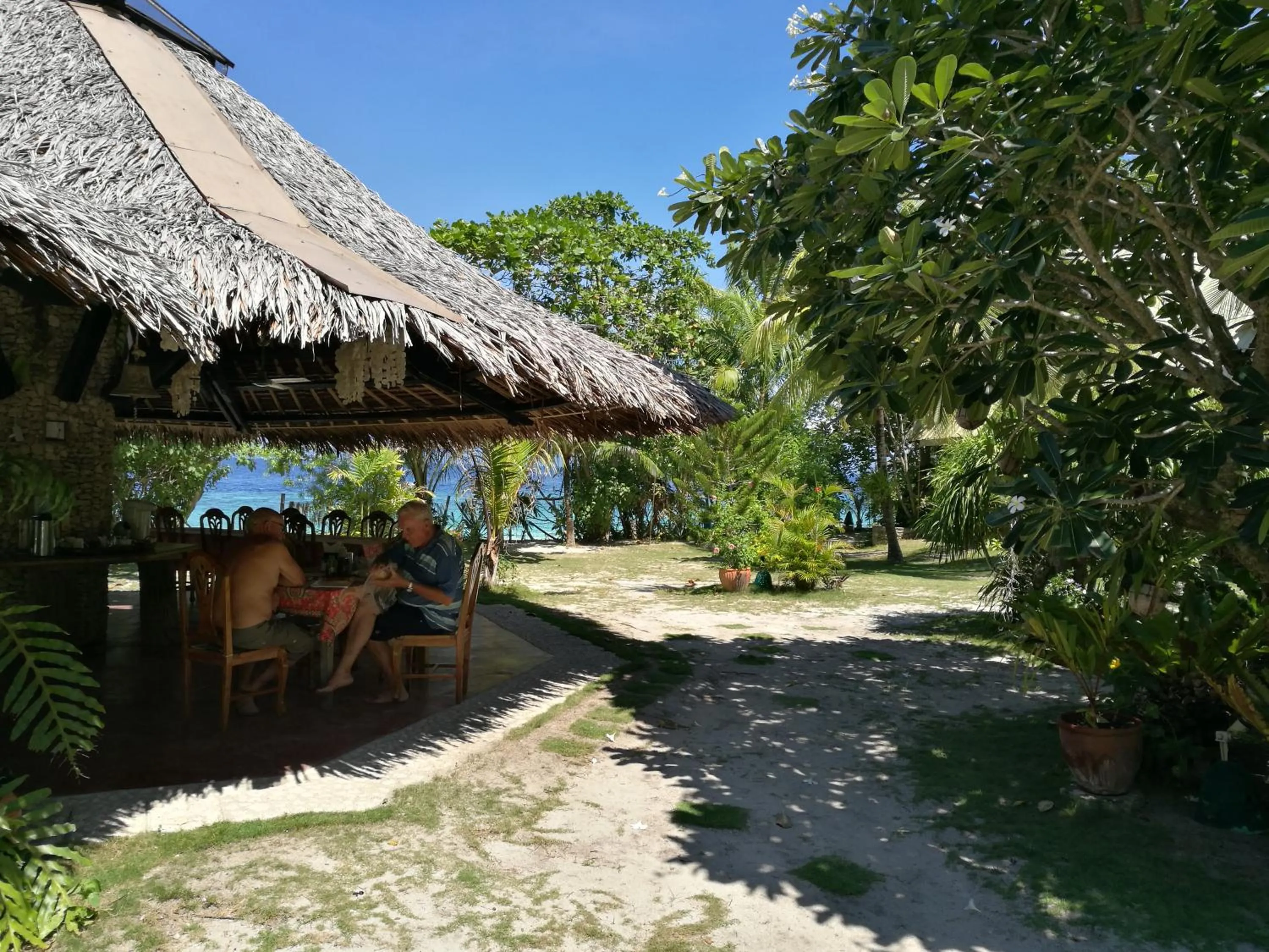 Patio in Ravenala Beach Bungalows