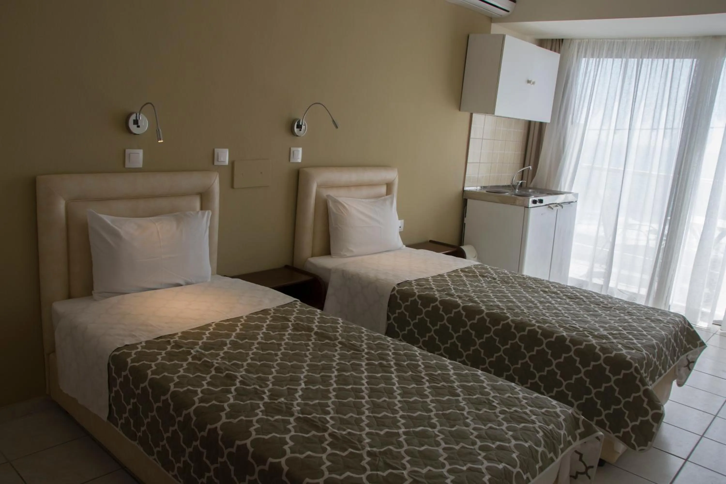 Bed in Creta Mare Hotel