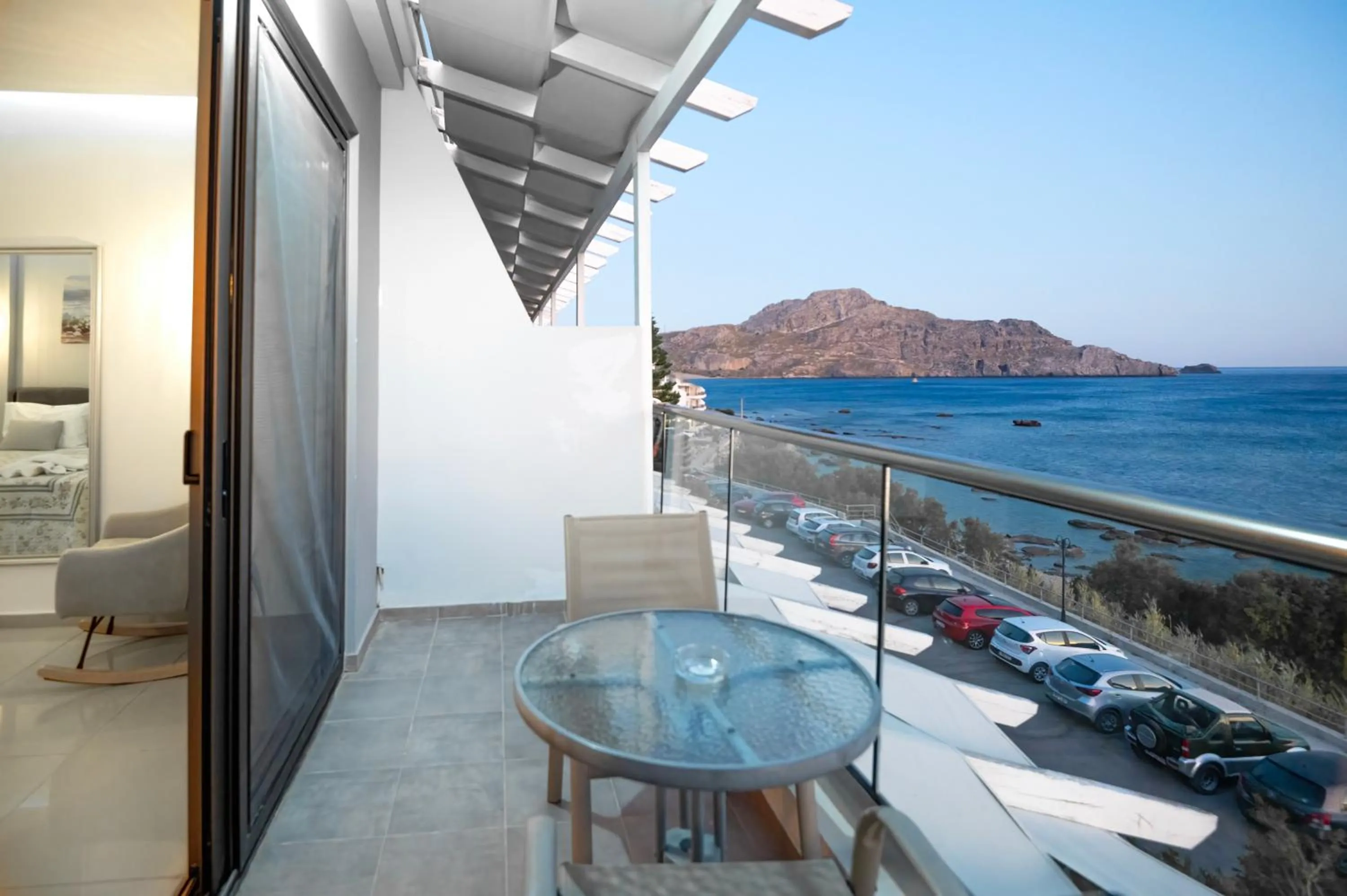 Balcony/Terrace in Creta Mare Hotel