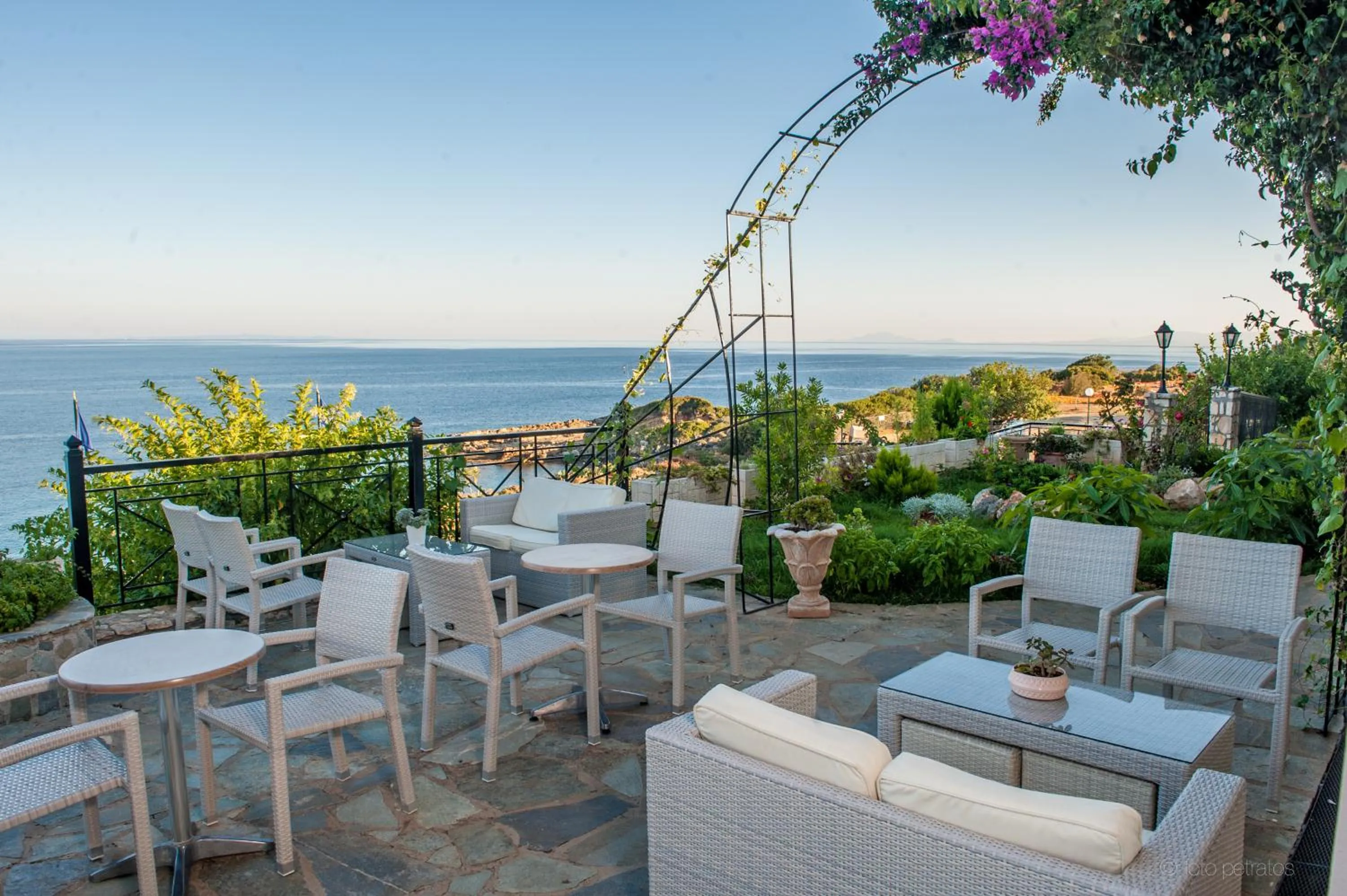 Patio in Porto Skala Village Hotel