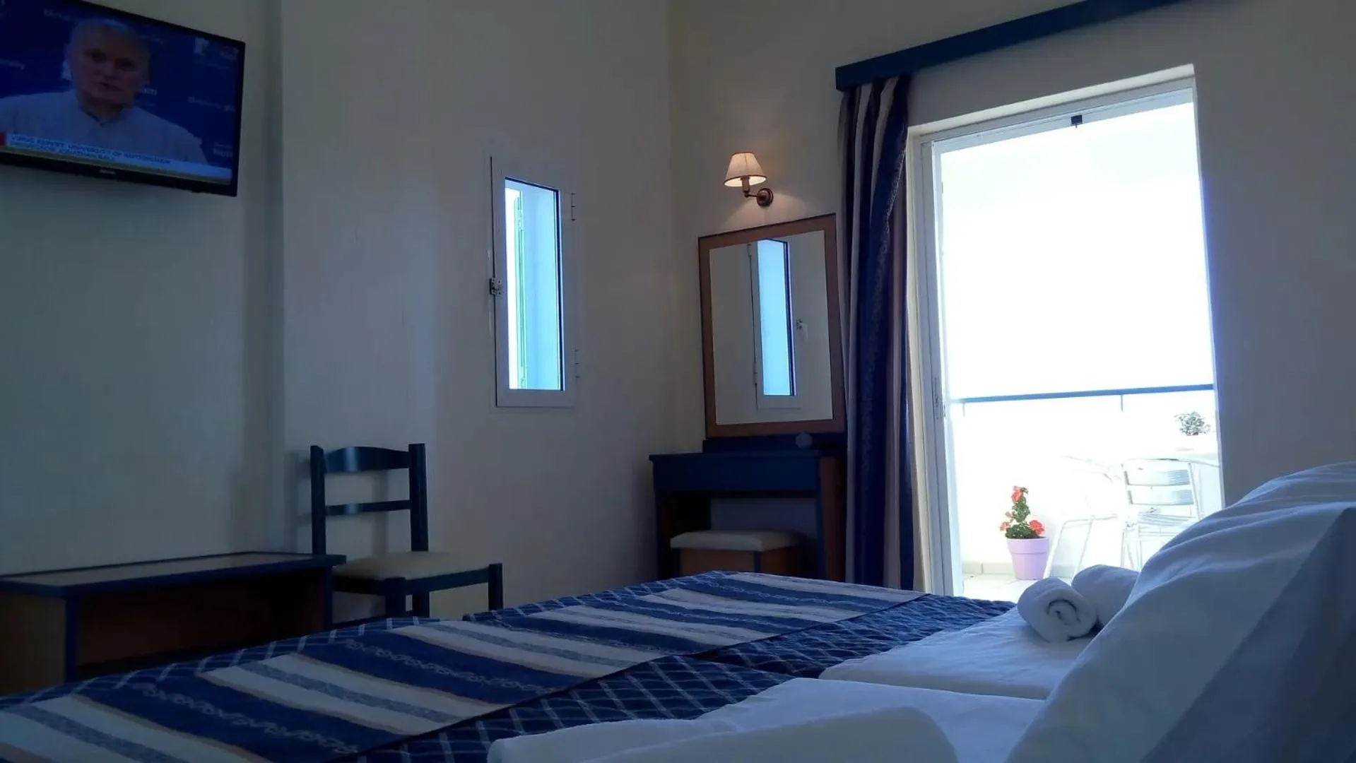 Bed in Porto Skala Village Hotel