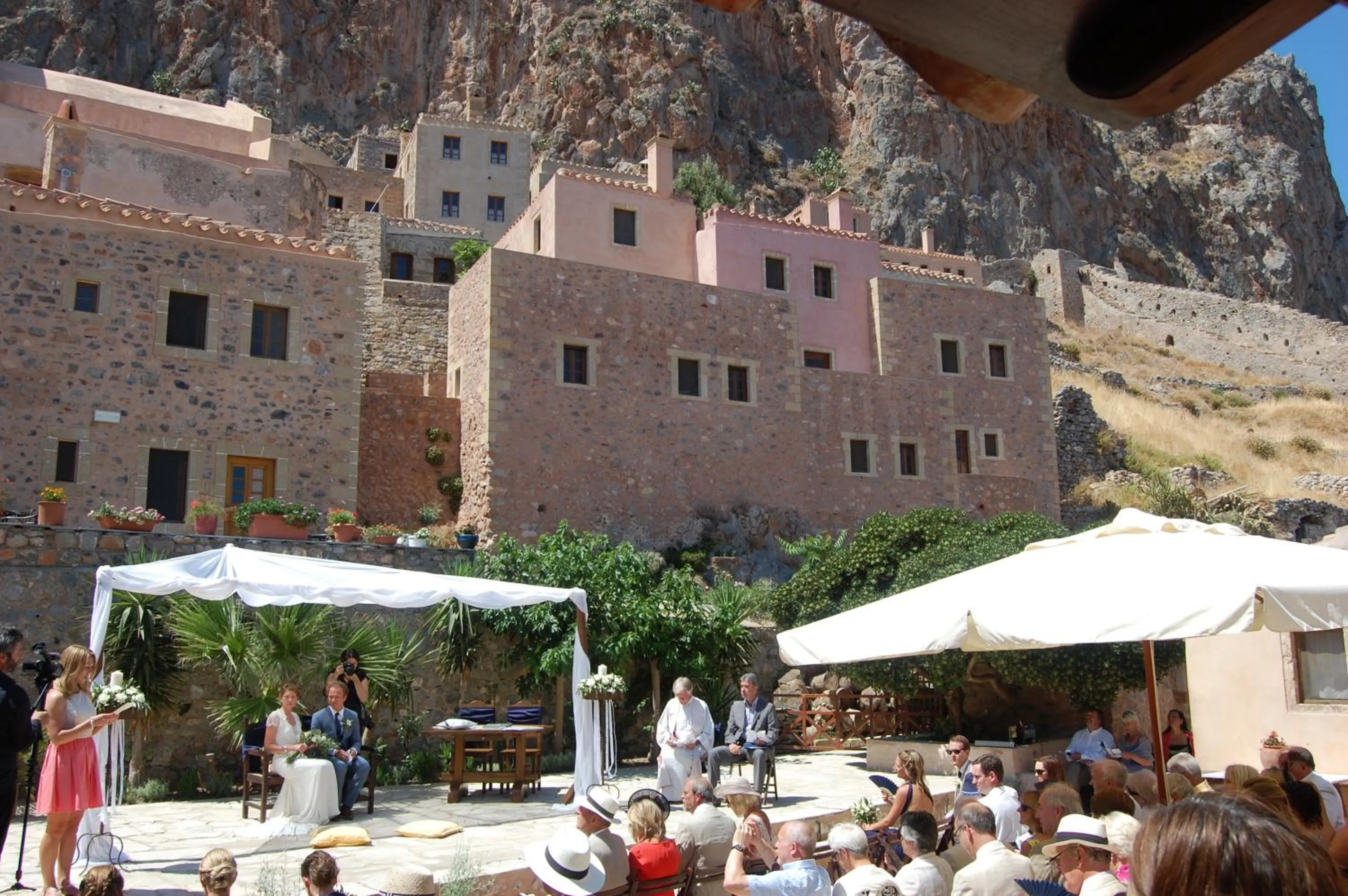 Patio in Guesthouse Kellia