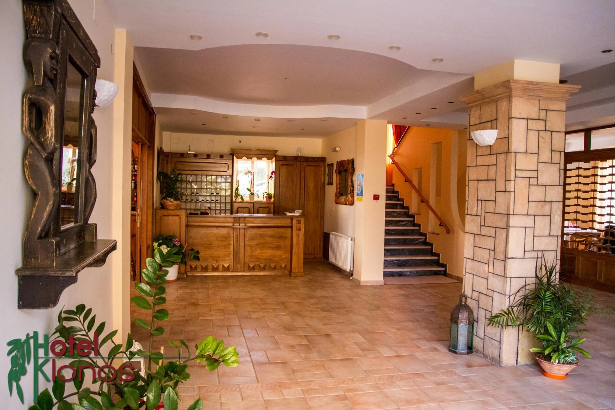 Lobby or reception in Hotel Klonos - Kyriakos Klonos