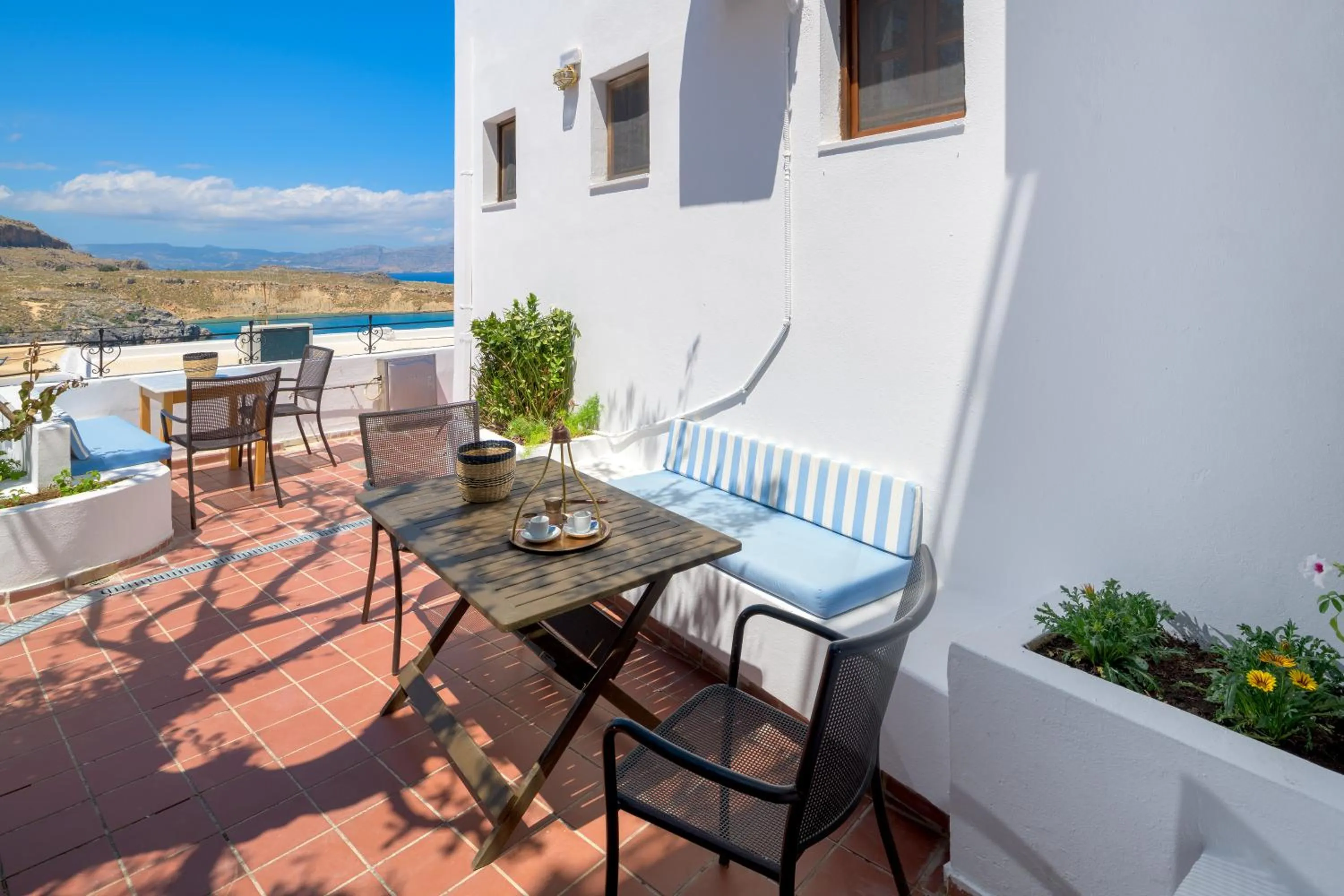 Balcony/Terrace in Maris Lindos Suites & Apartments