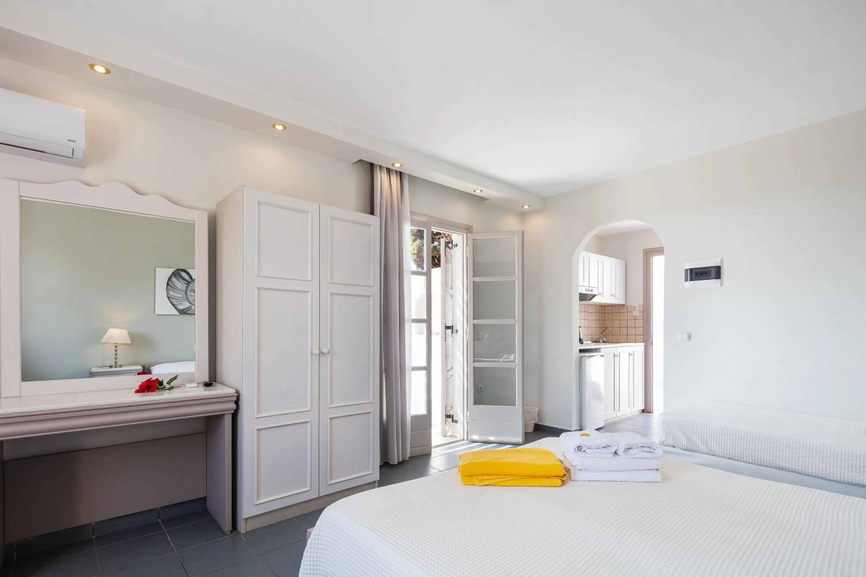 Bed in Kavuras Village Hotel & Suites