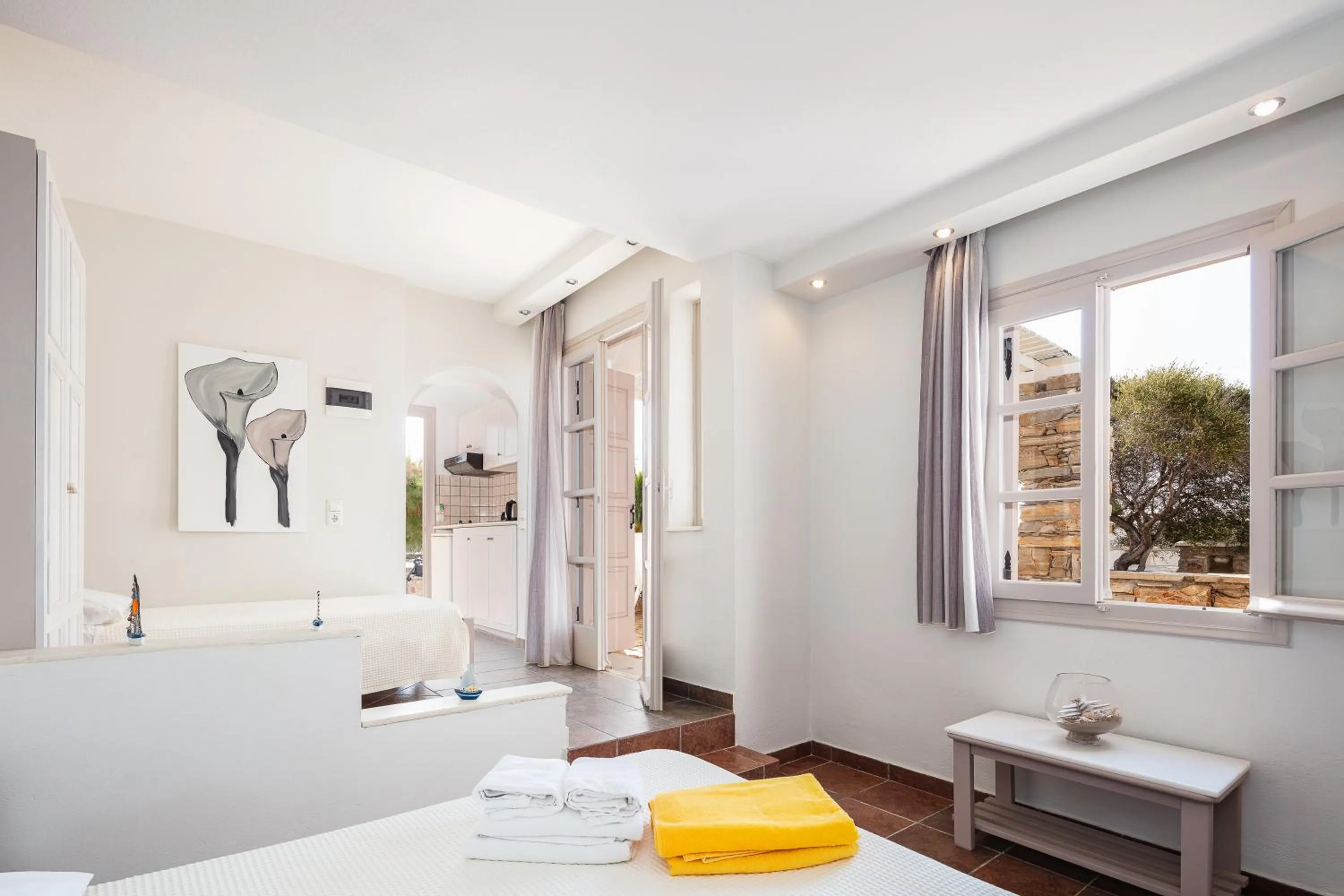 Bed in Kavuras Village Hotel & Suites