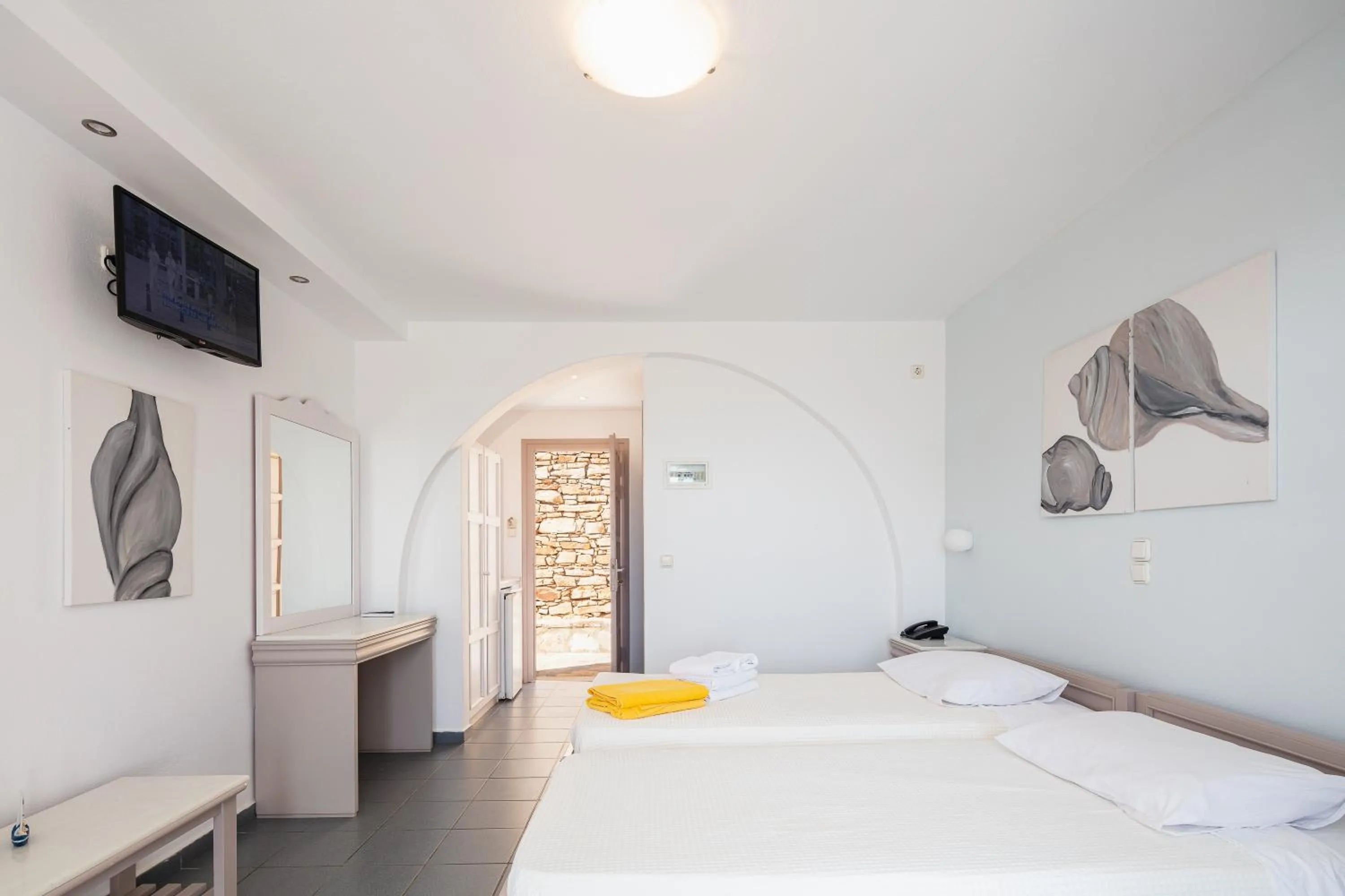 Bed in Kavuras Village Hotel & Suites