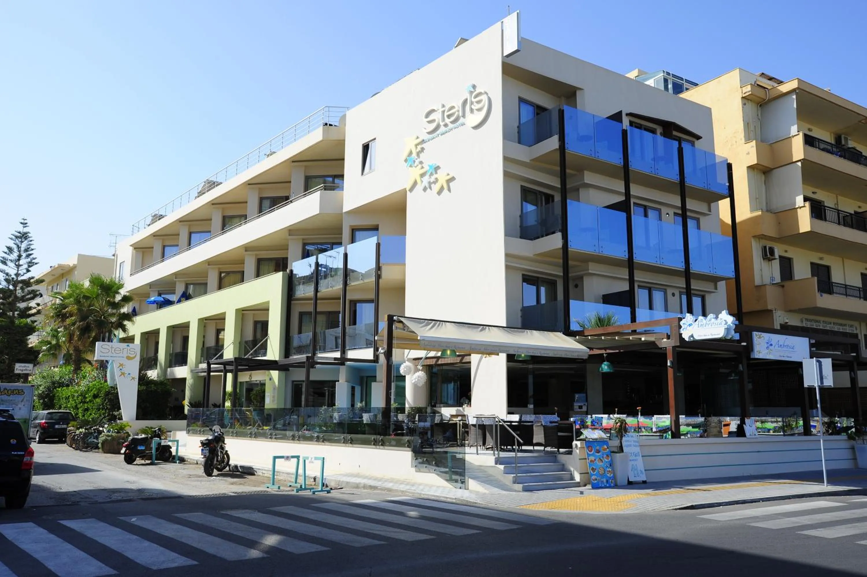 Street view in Steris Elegant Beach Hotel