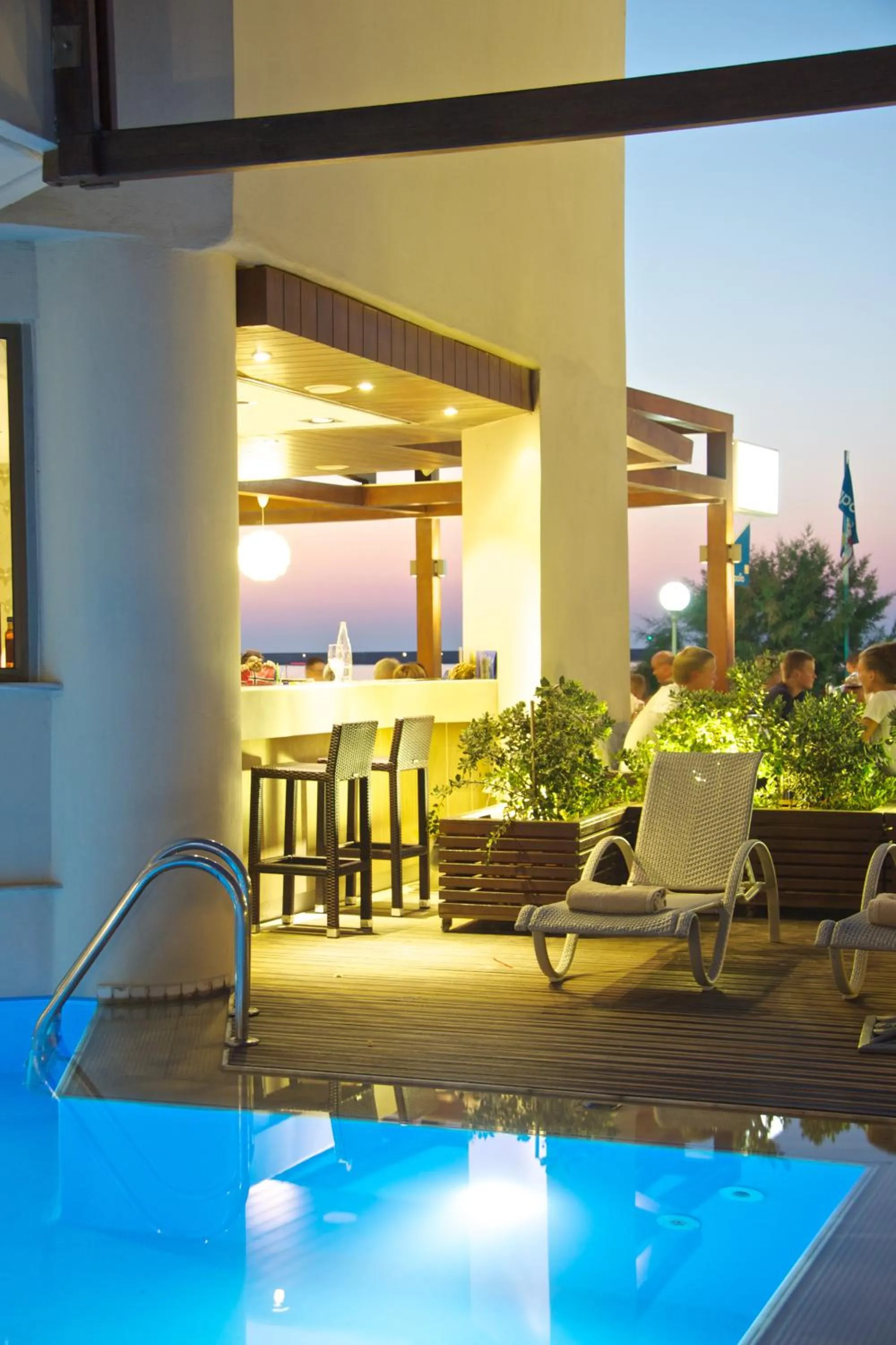 Breakfast in Steris Elegant Beach Hotel