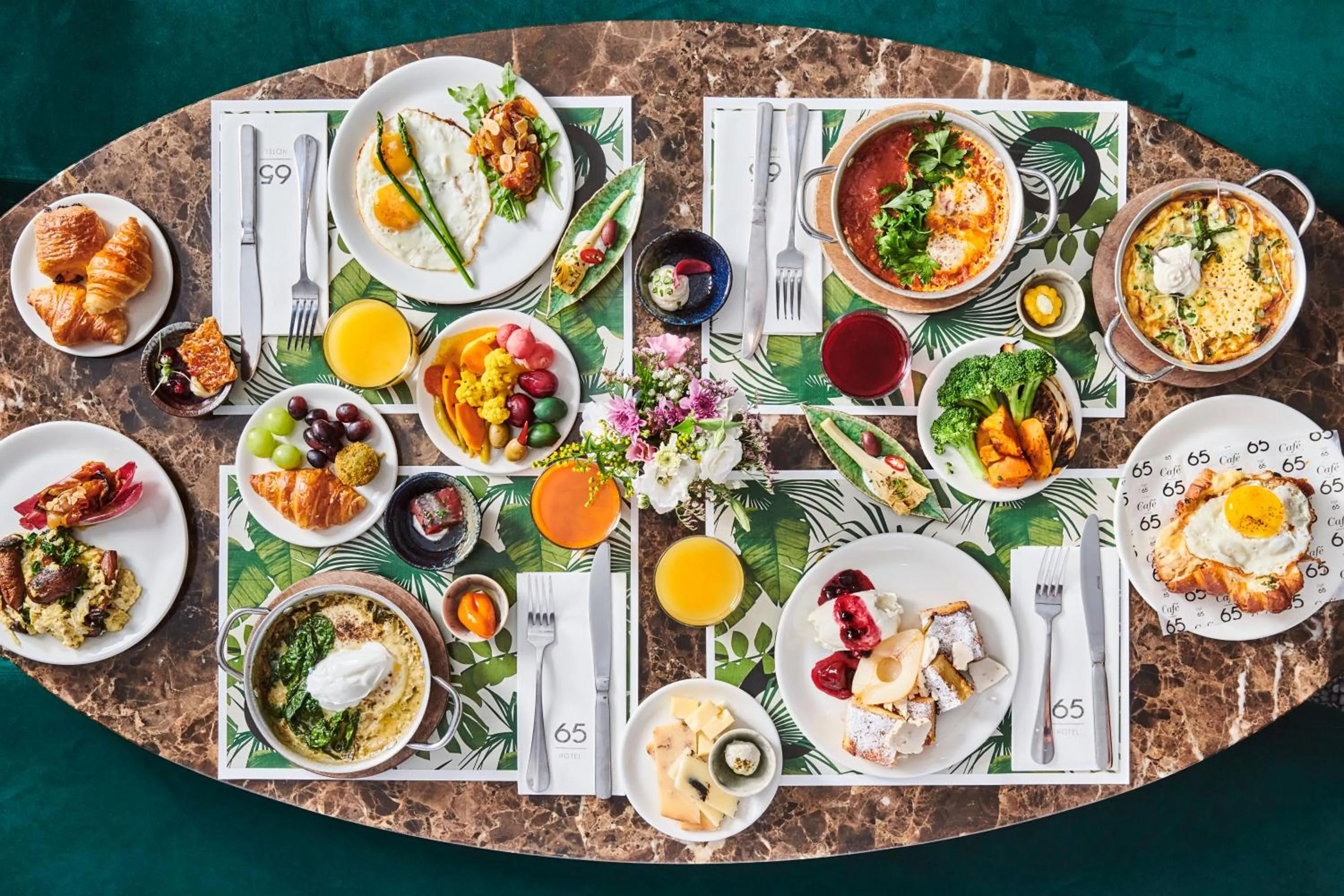 Breakfast in 65 Hotel, Rothschild Tel Aviv - an Atlas Boutique Hotel