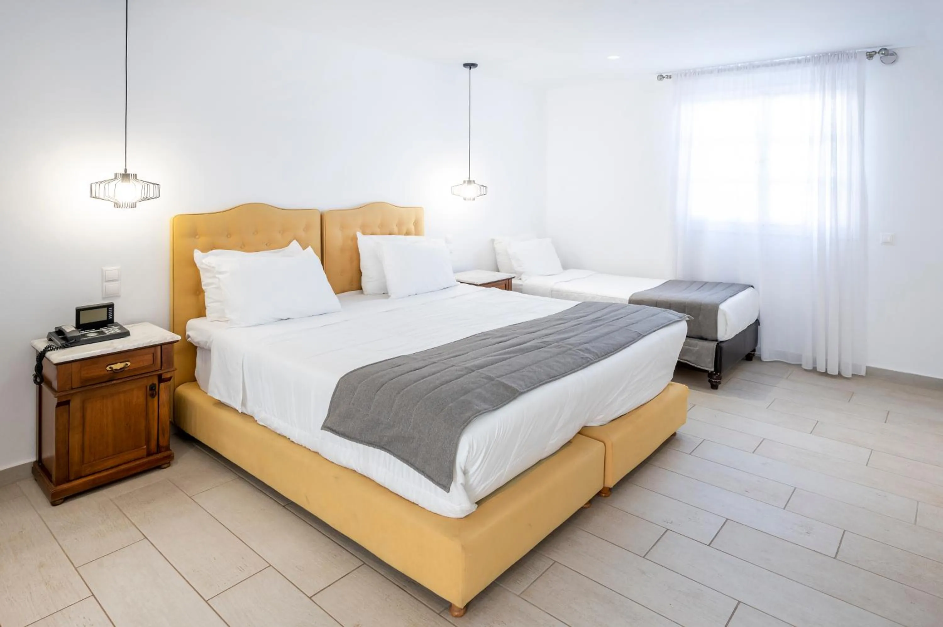 Bedroom, Bed in Smy Mediterranean White Santorini