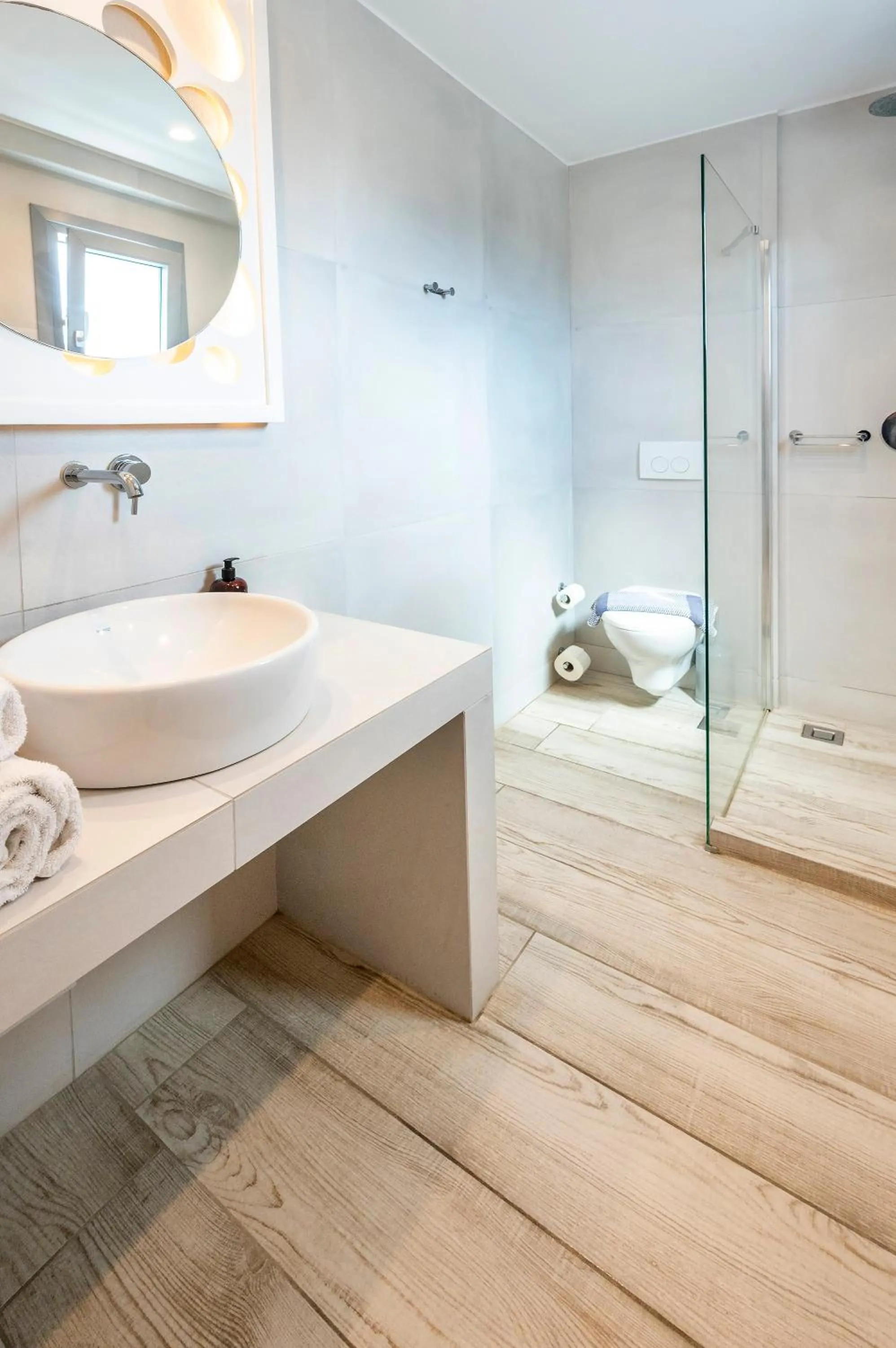 Bathroom in Smy Mediterranean White Santorini