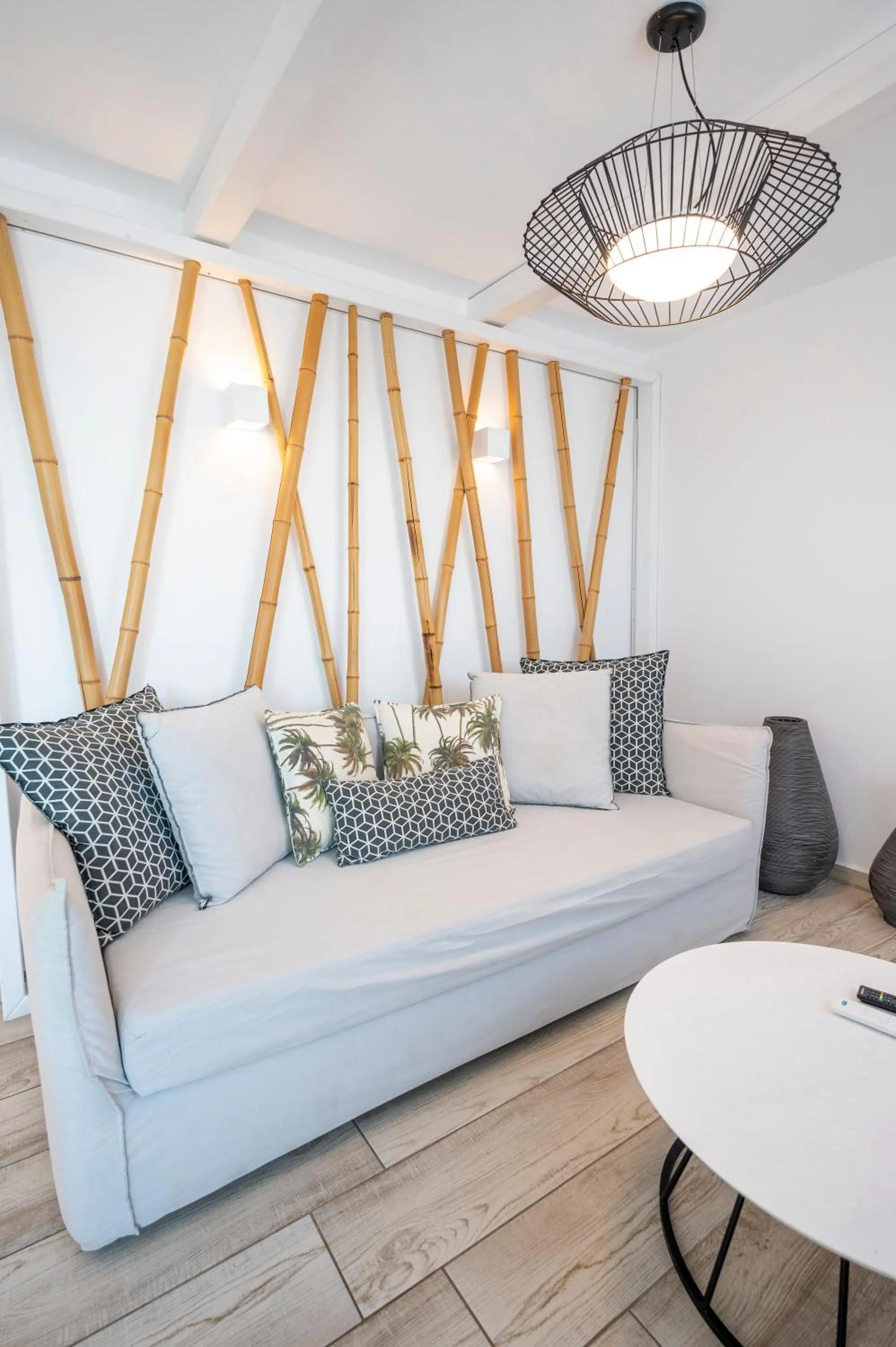 Seating area, Bed in Smy Mediterranean White Santorini