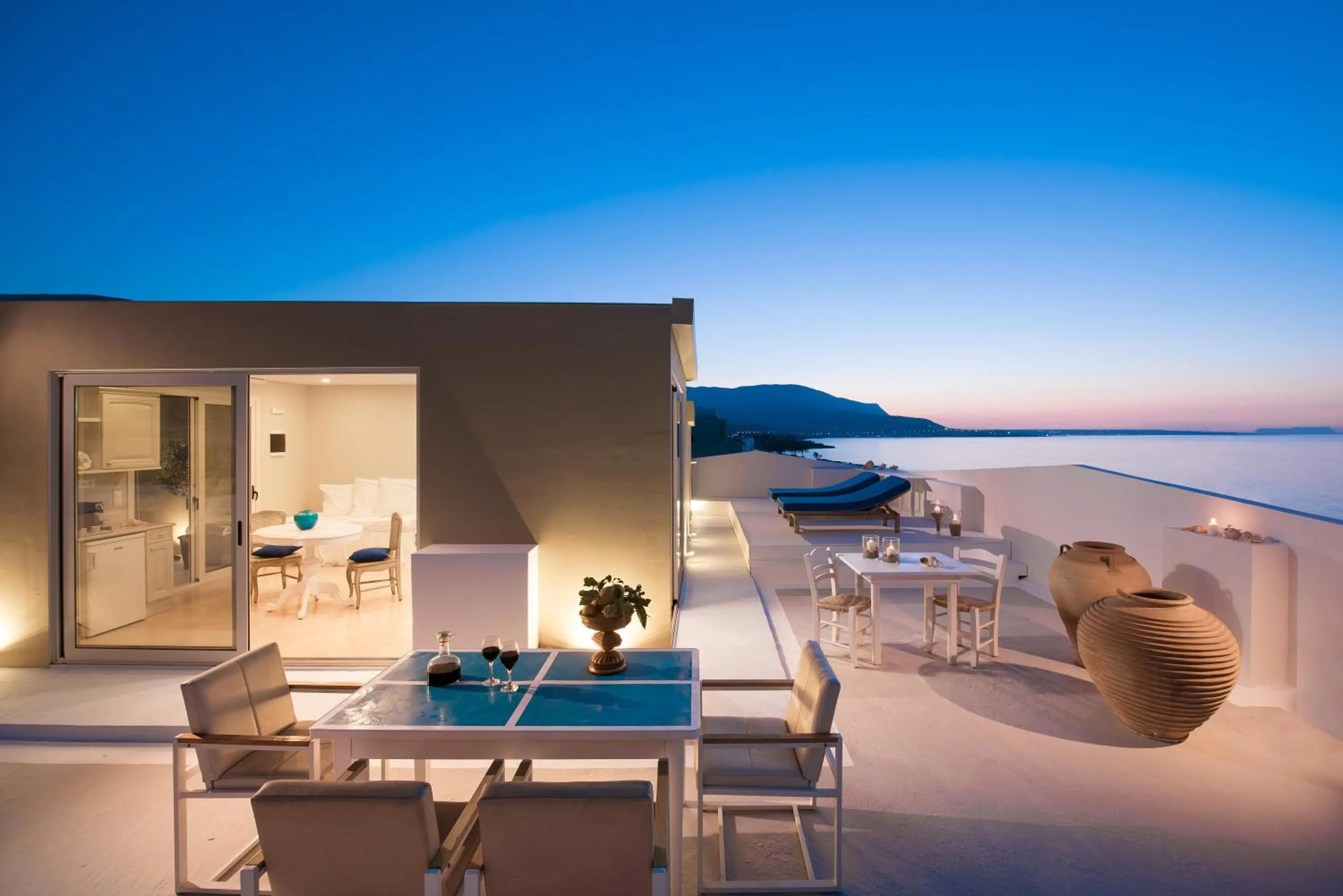 Balcony/Terrace in Parthenis Beach, Suites by the Sea