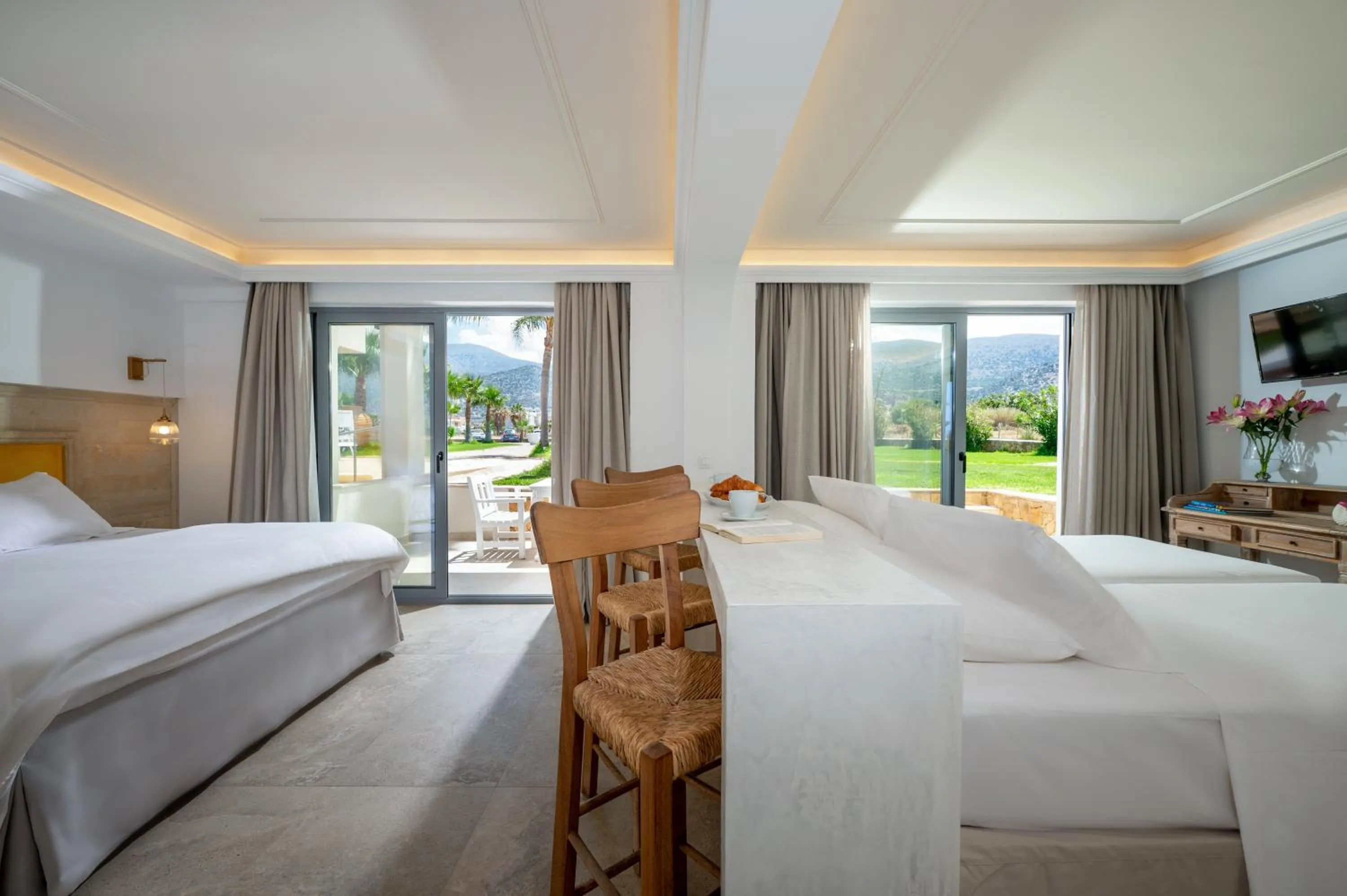 Bed in Parthenis Beach, Suites by the Sea