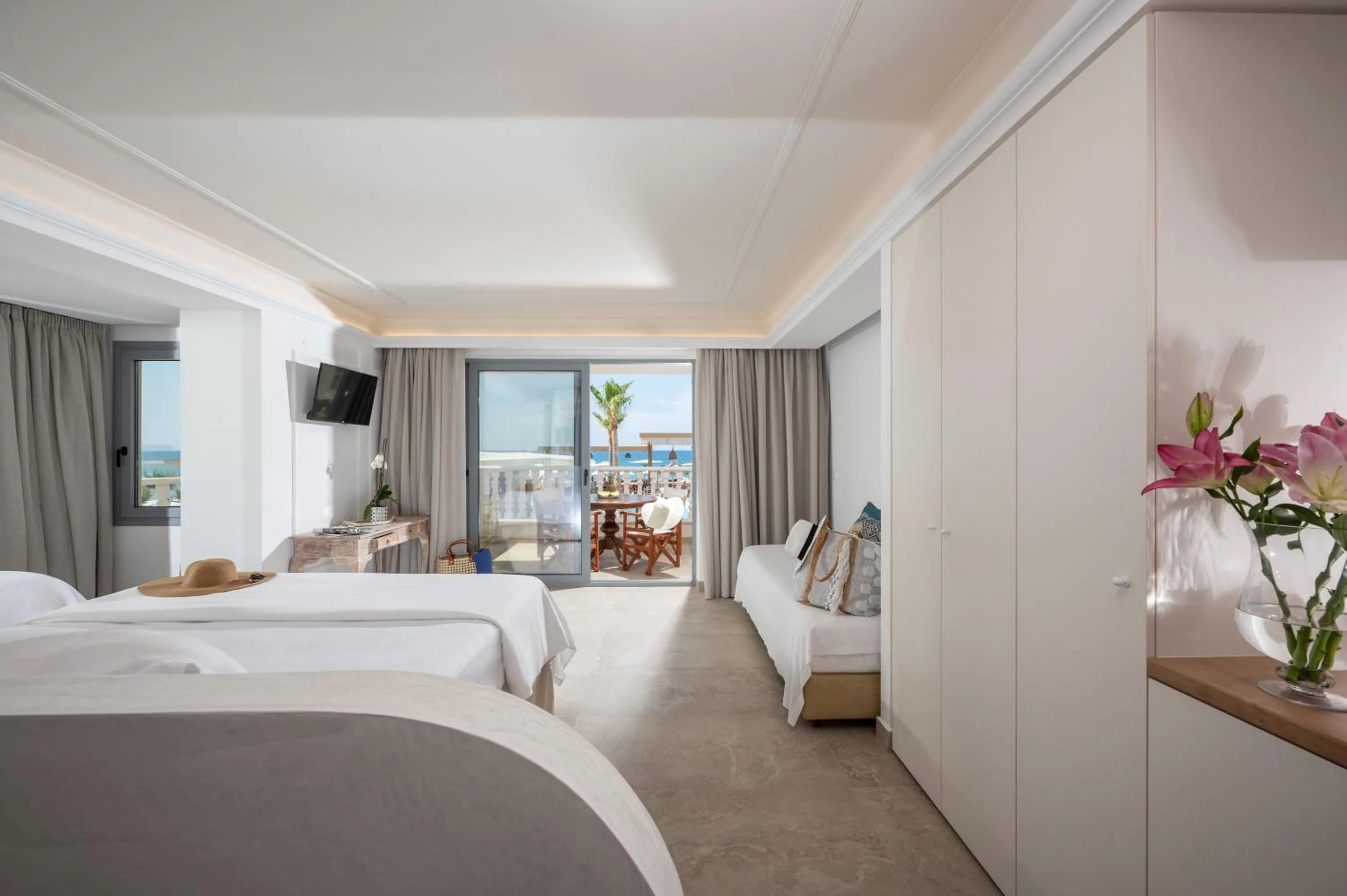 Bed in Parthenis Beach, Suites by the Sea