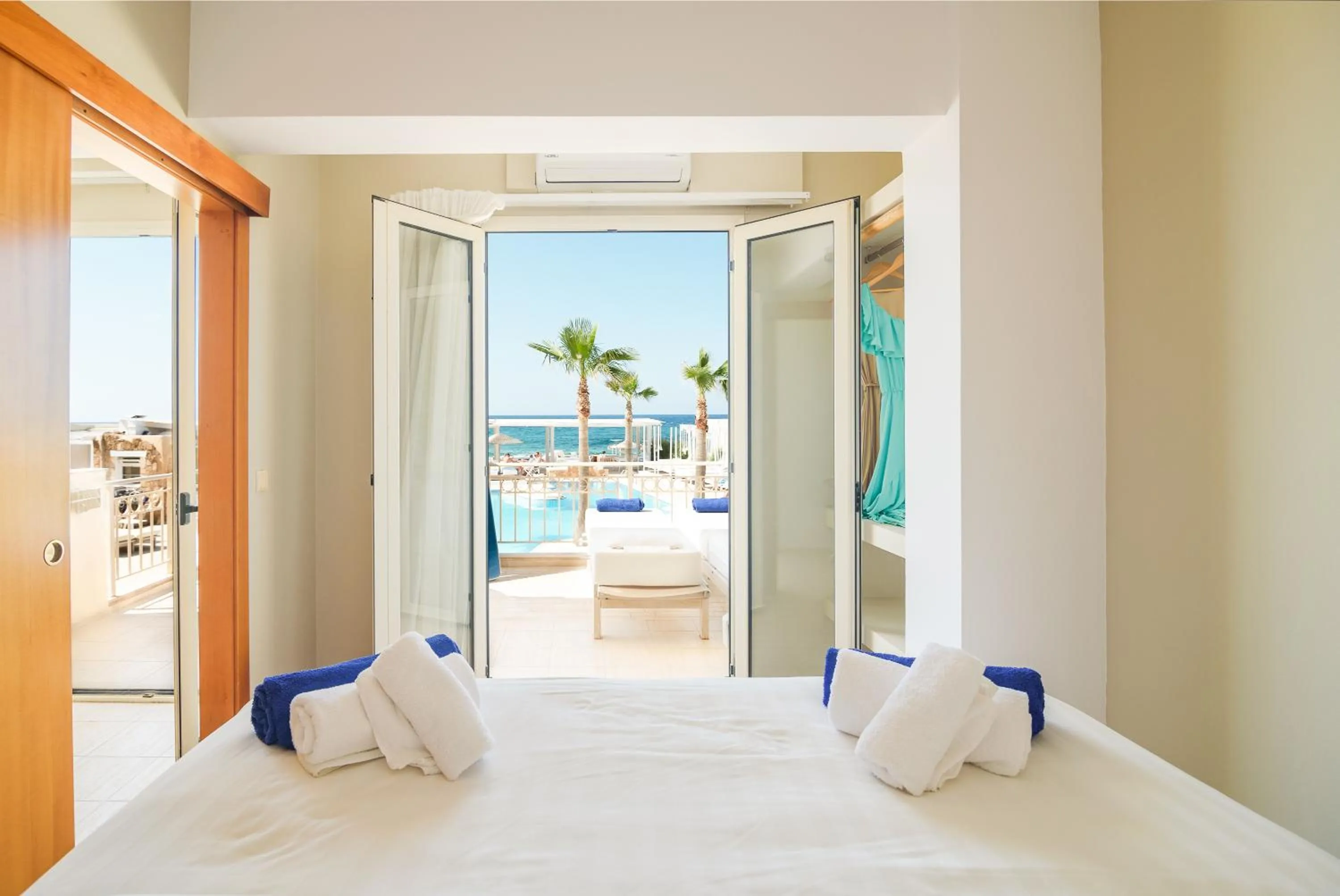 Bed in Parthenis Beach, Suites by the Sea