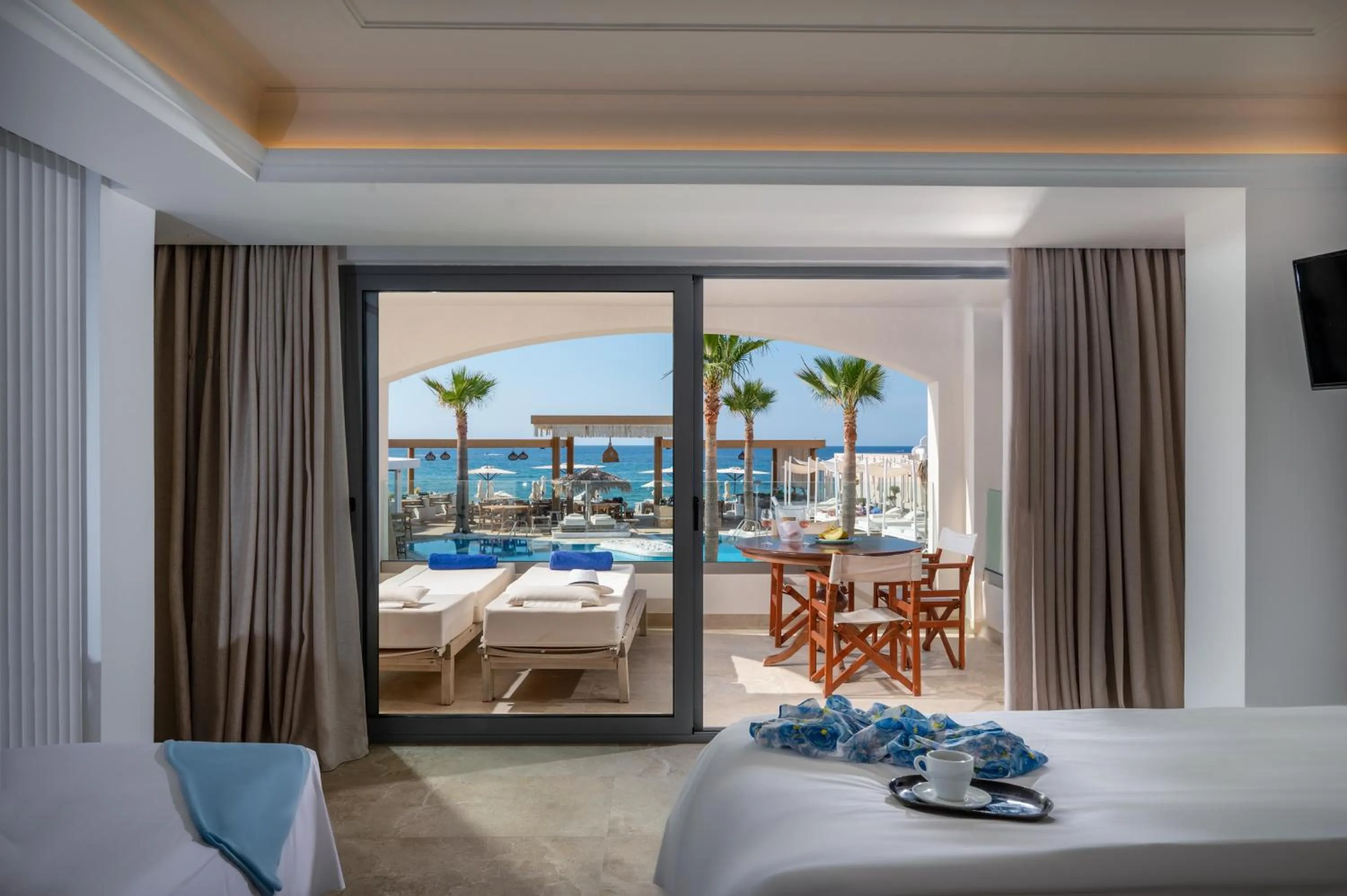 Bed in Parthenis Beach, Suites by the Sea
