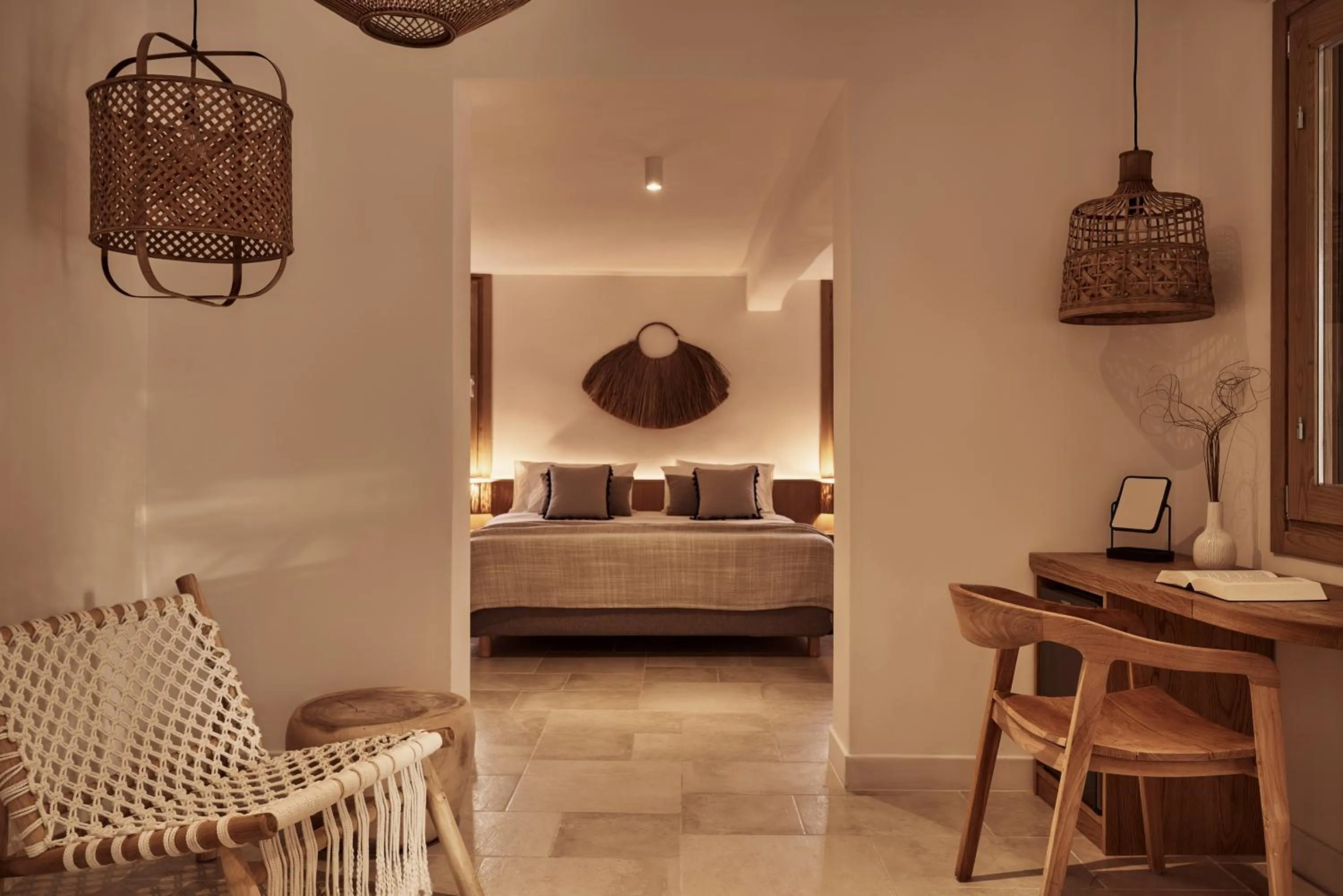 Seating area in Dionysos Seaside Resort Ios