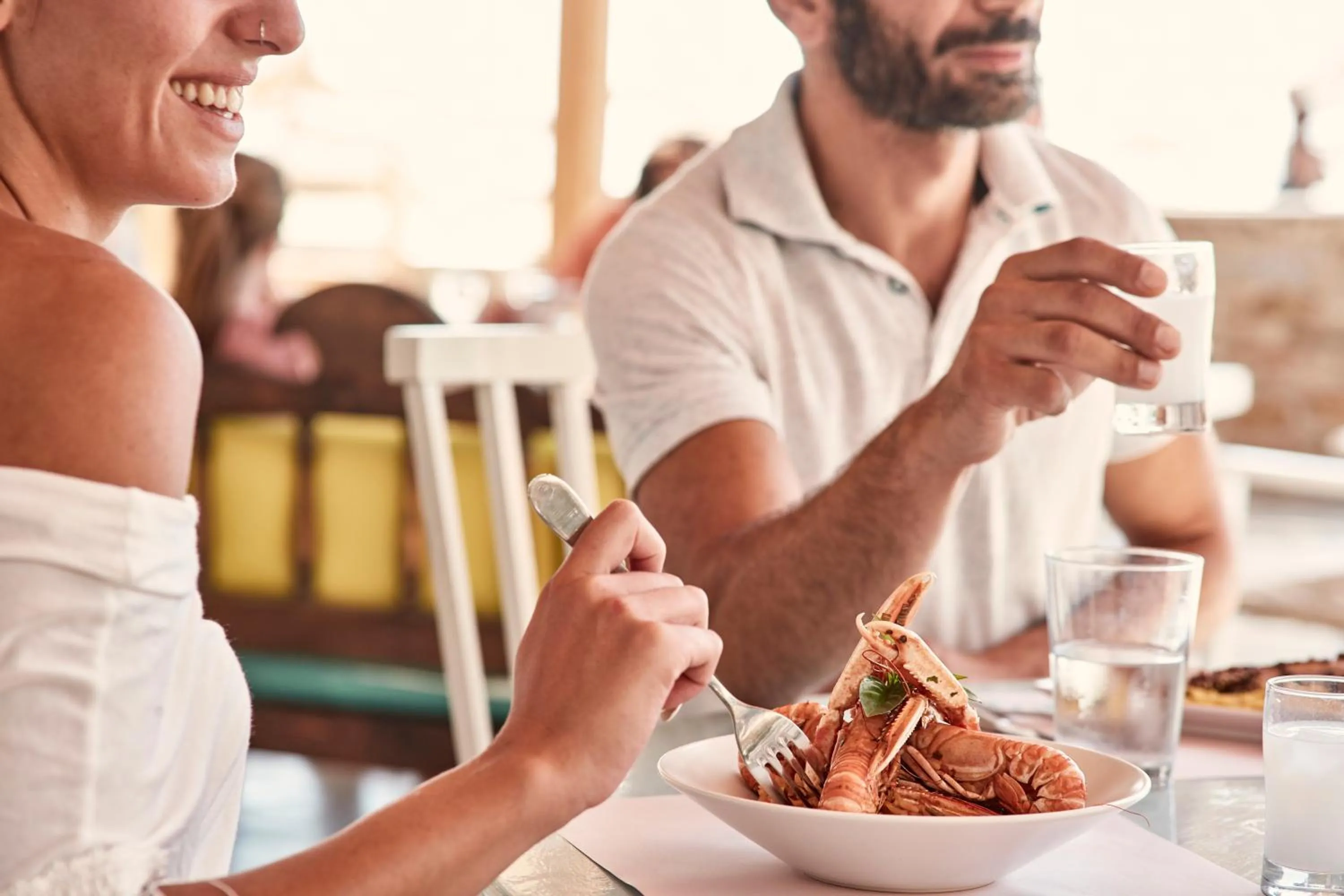 People in Dionysos Seaside Resort Ios