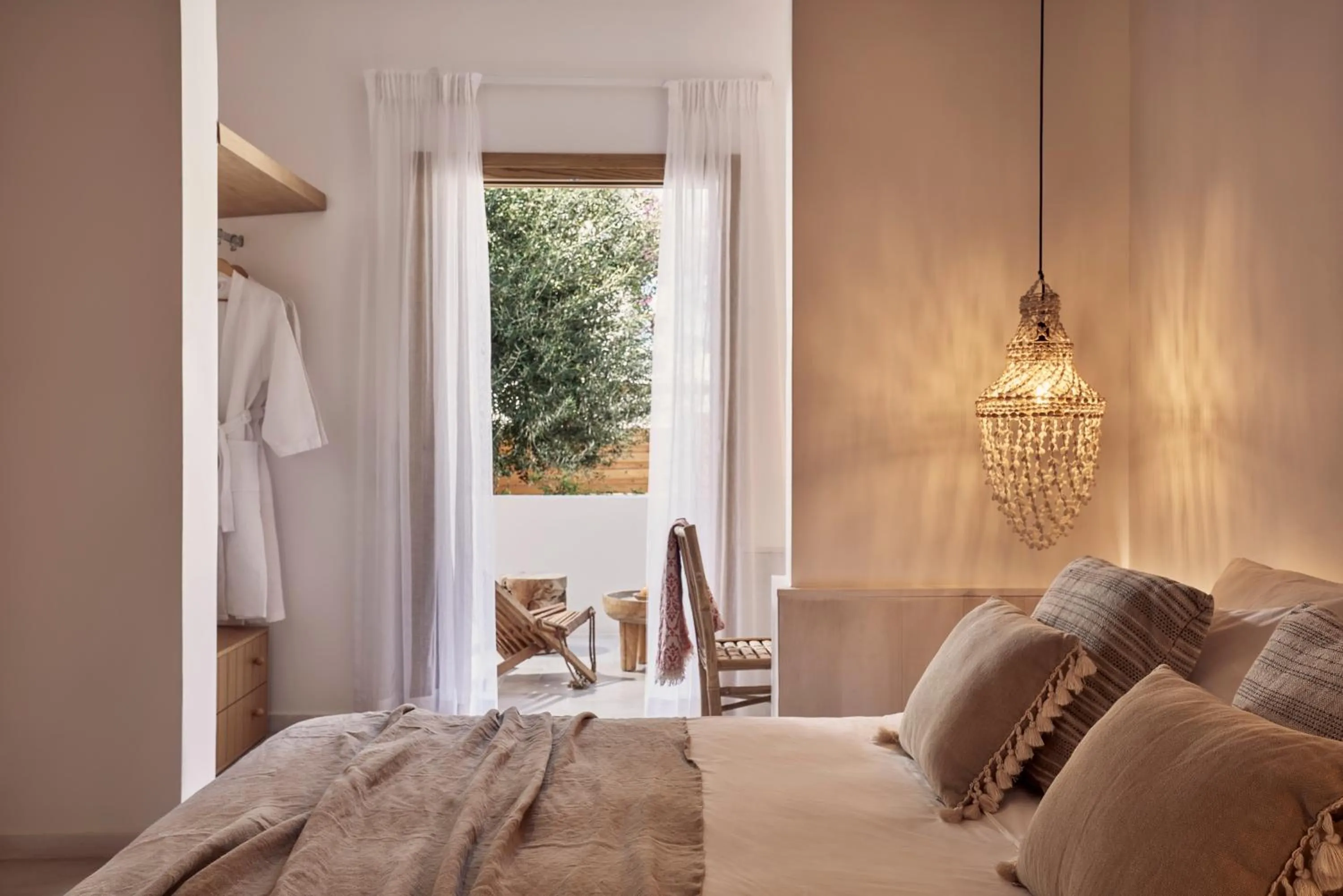 Bedroom, Bed in Dionysos Seaside Resort Ios