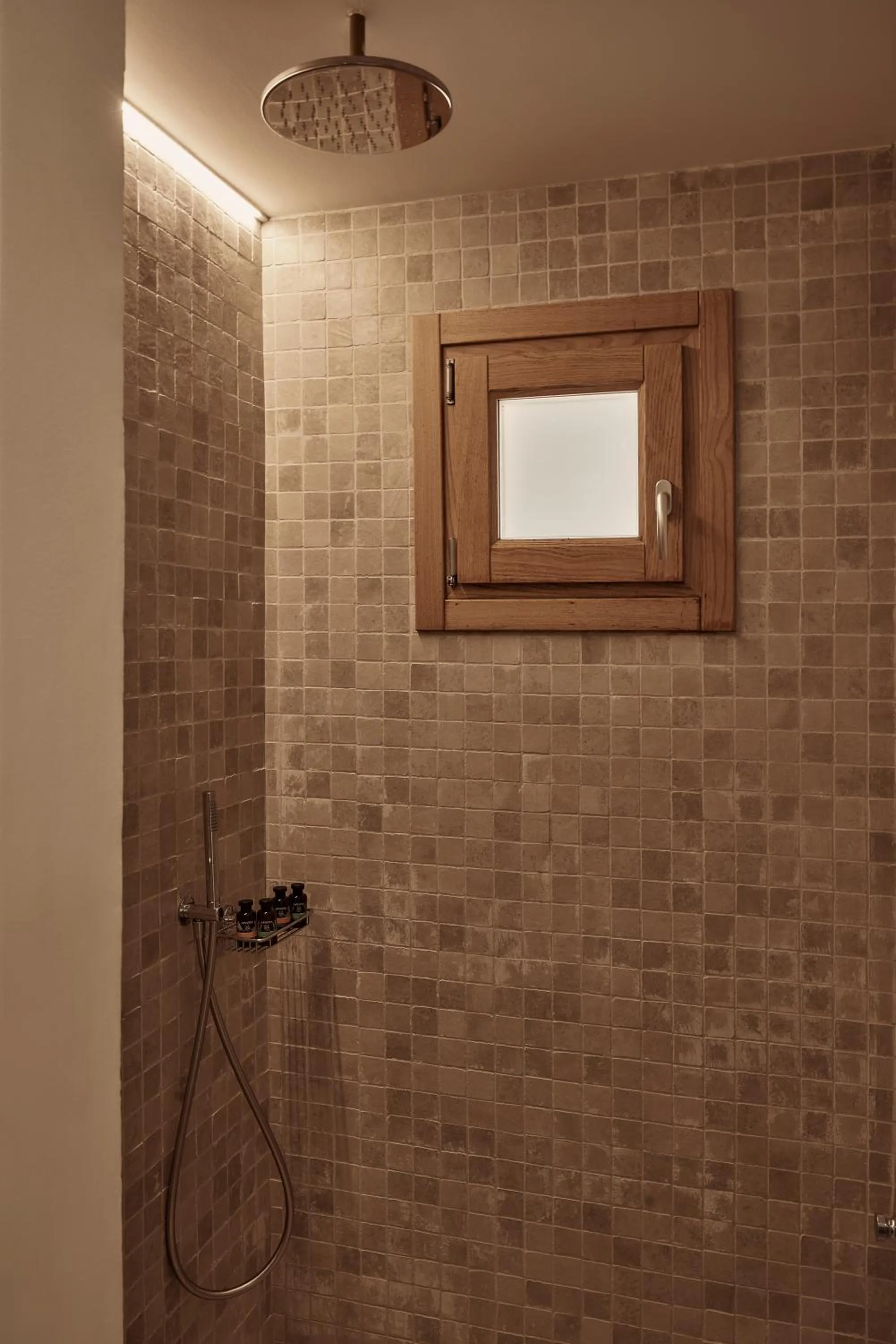 Shower in Dionysos Seaside Resort Ios