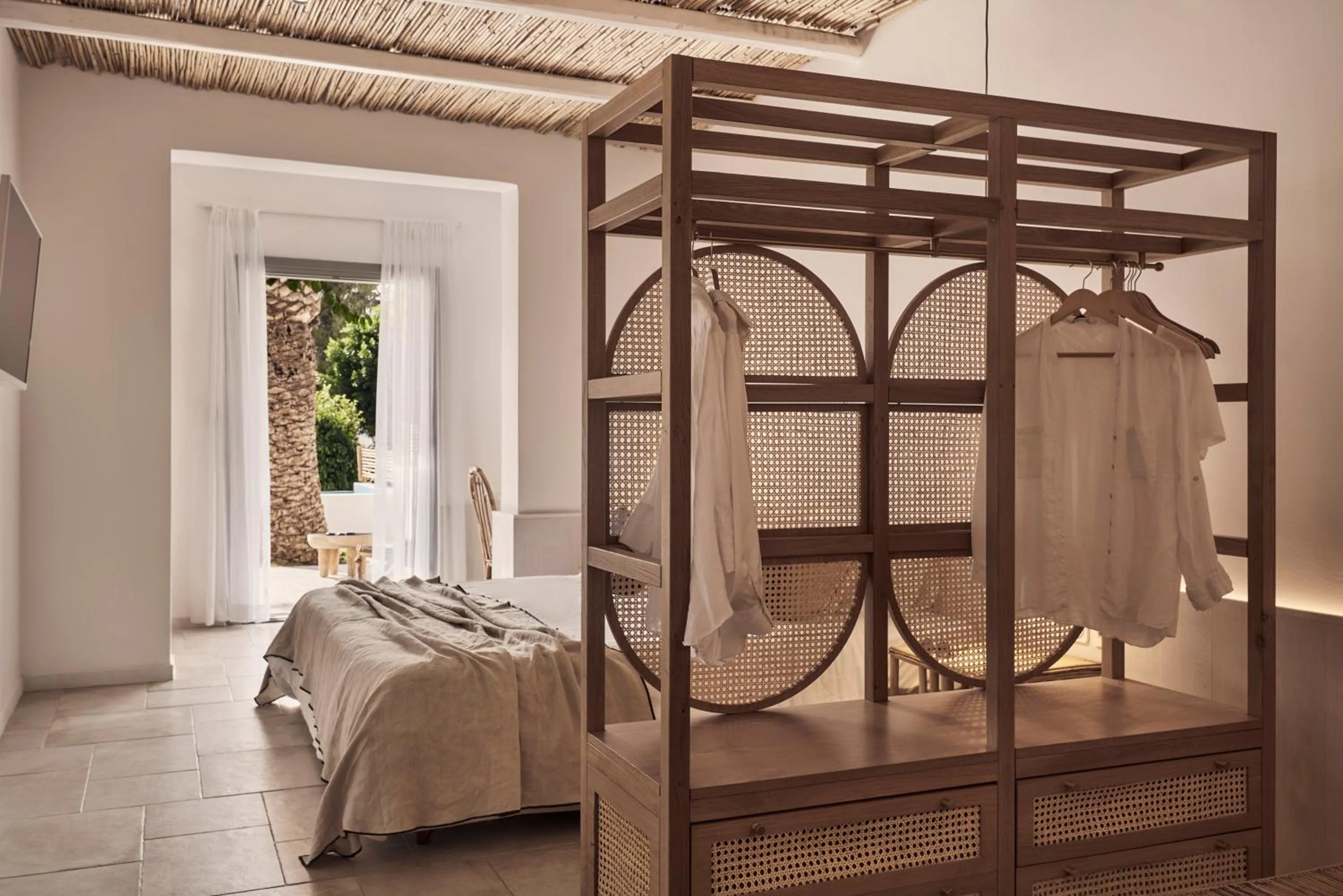 Bedroom, Bed in Dionysos Seaside Resort Ios