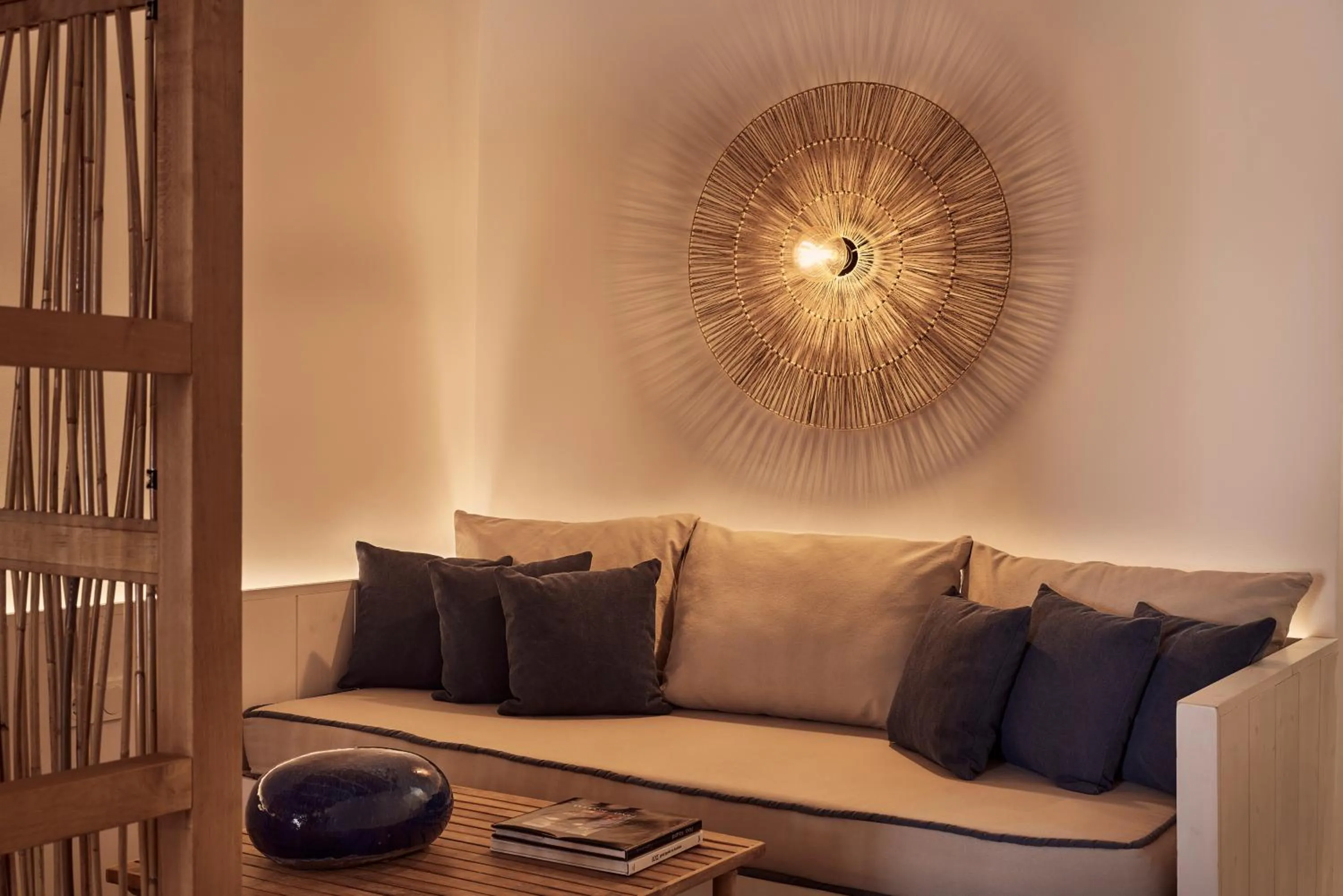 Seating area in Dionysos Seaside Resort Ios