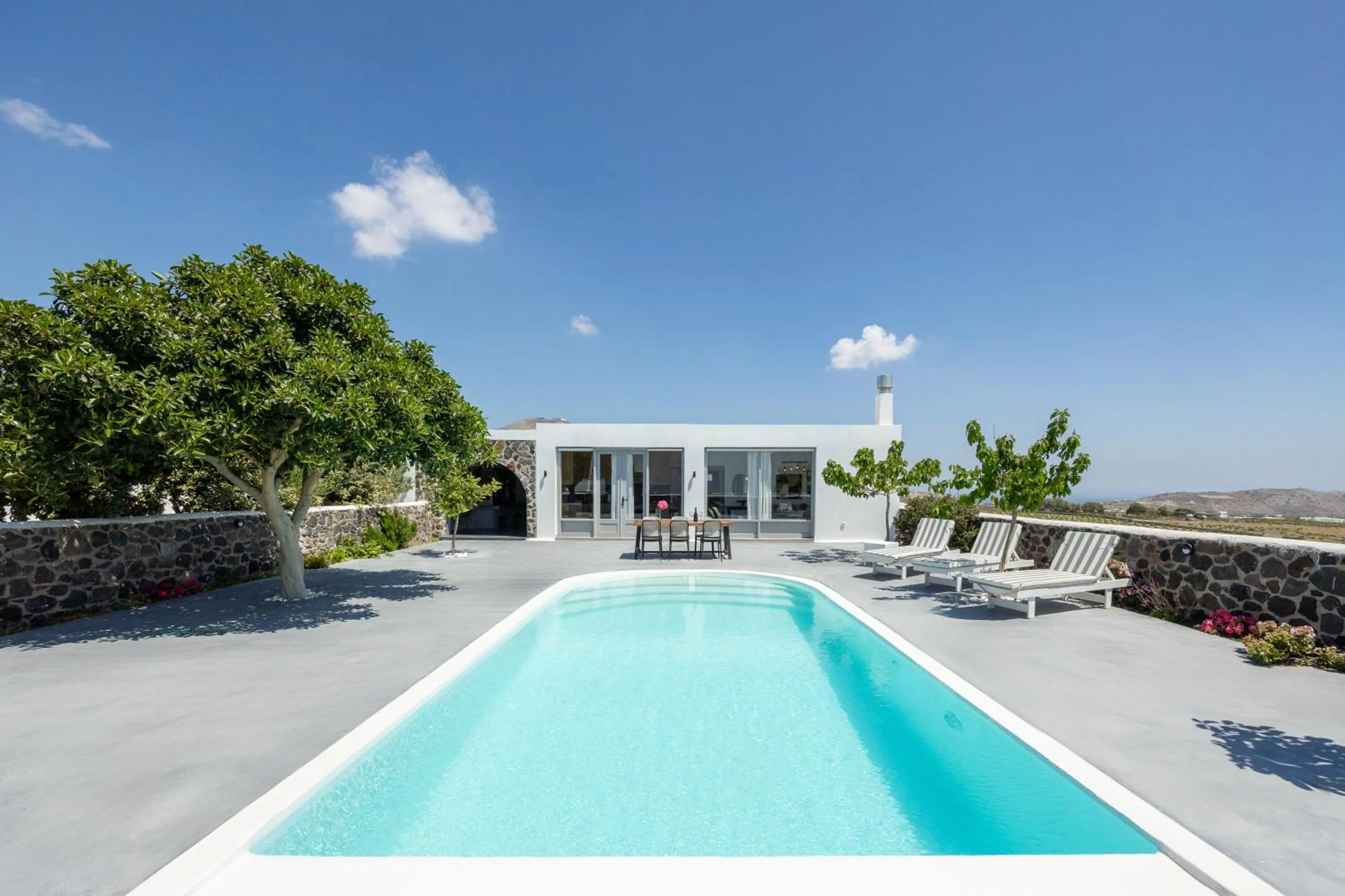 Pool view in Thermes Luxury Villas And Spa