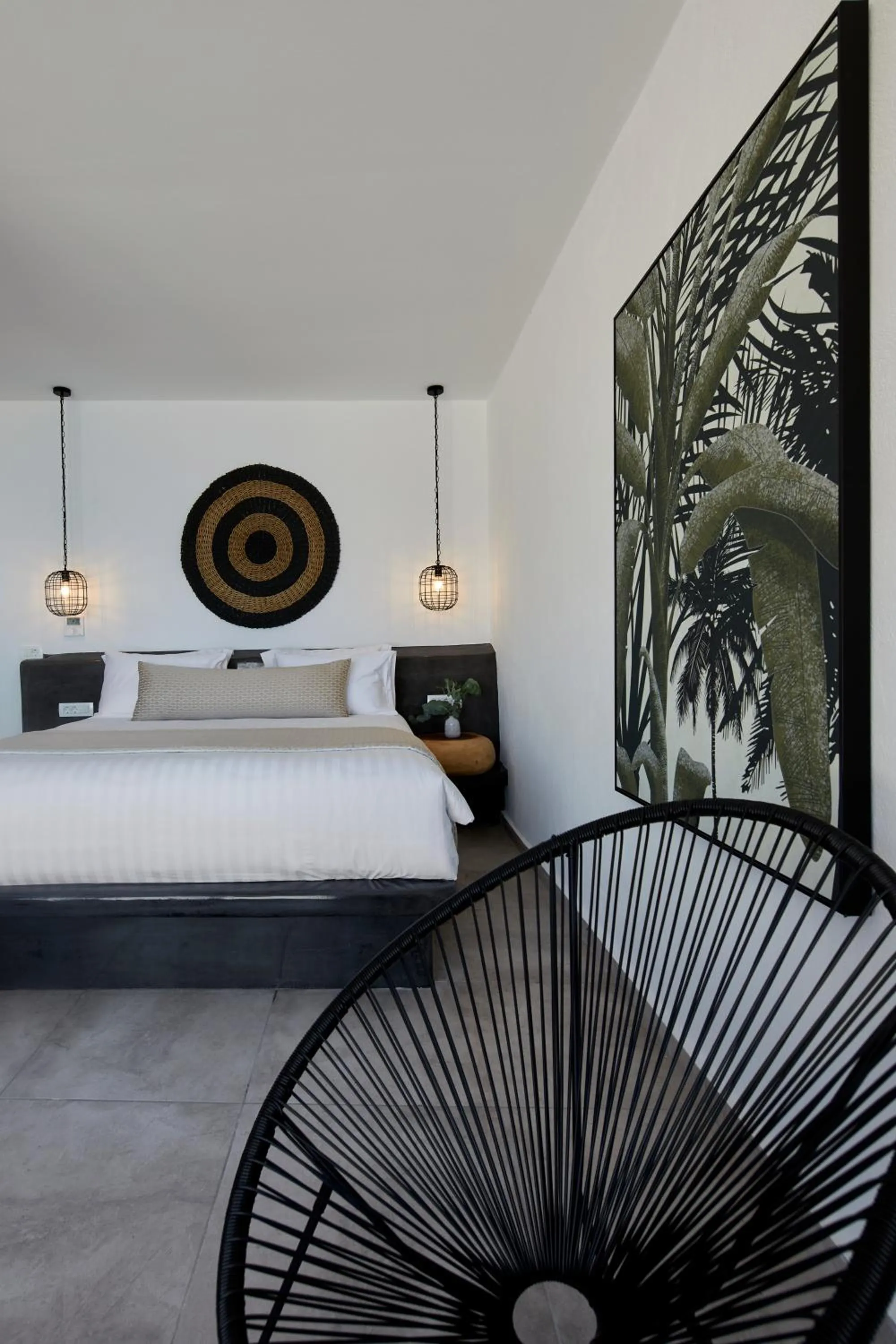 Bed in Thermes Luxury Villas And Spa