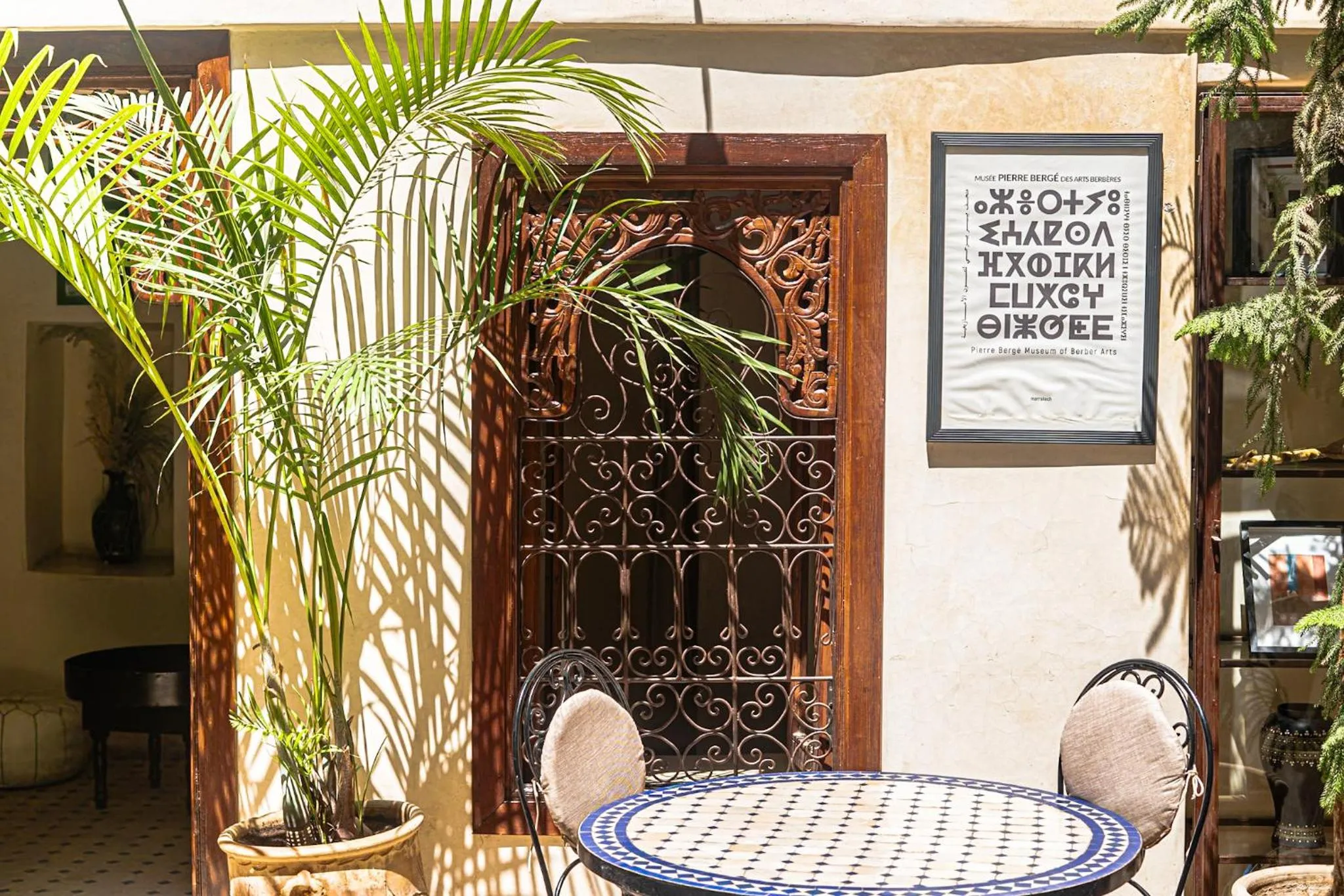 Seating area in Riad Chams Marrakech