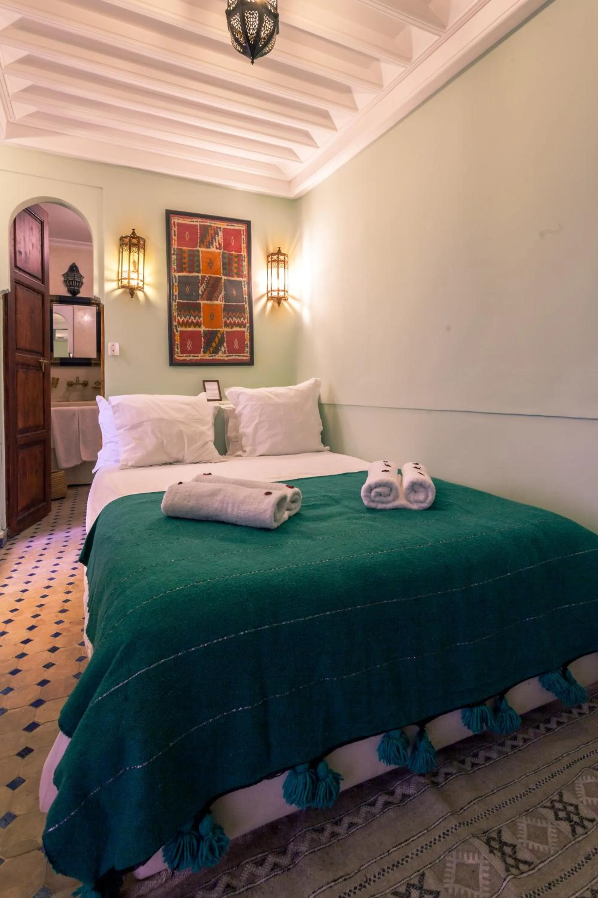 Bedroom, Bed in Riad Chams Marrakech