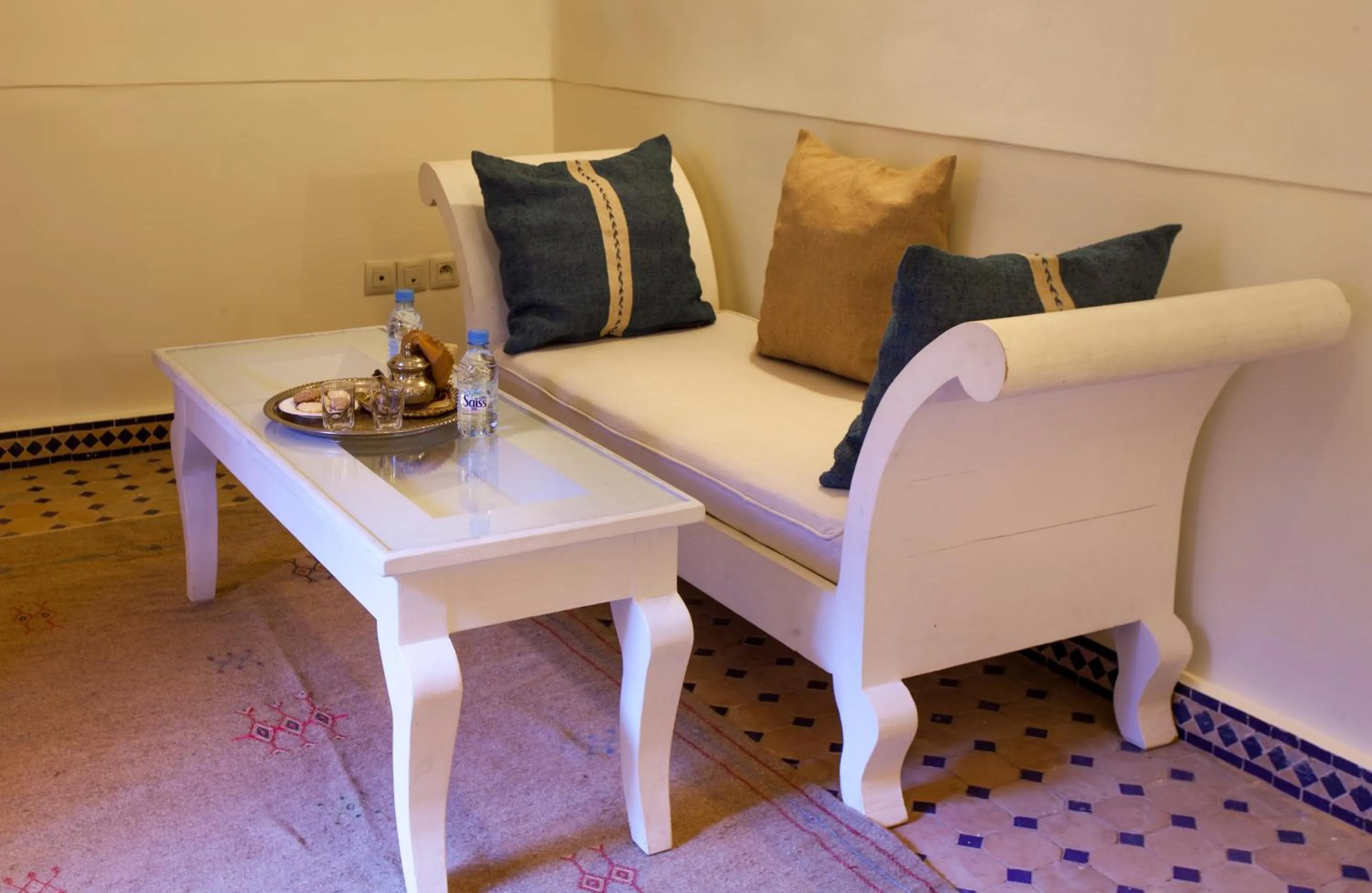 Seating area in Riad Chams Marrakech