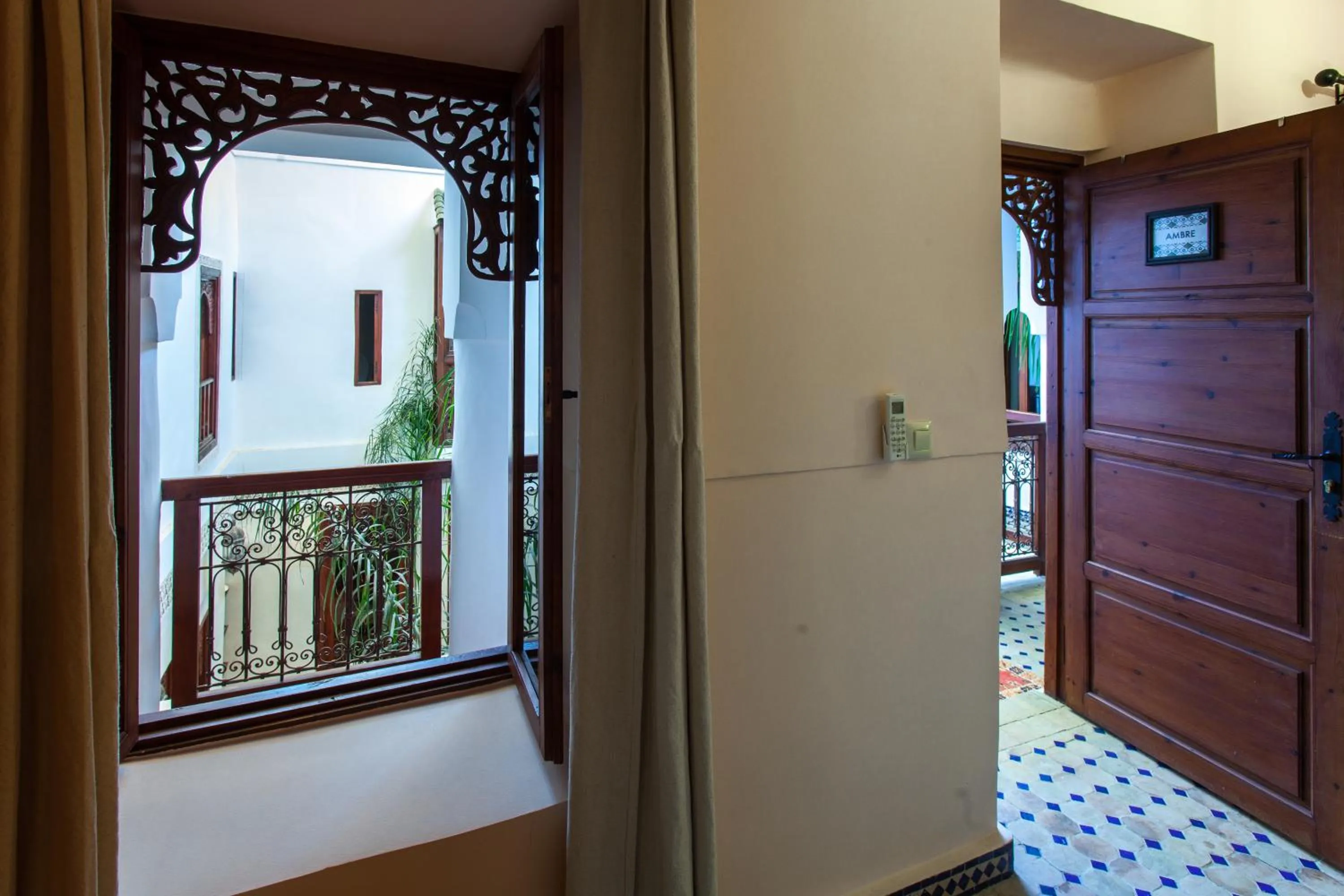 Inner courtyard view in Riad Chams Marrakech