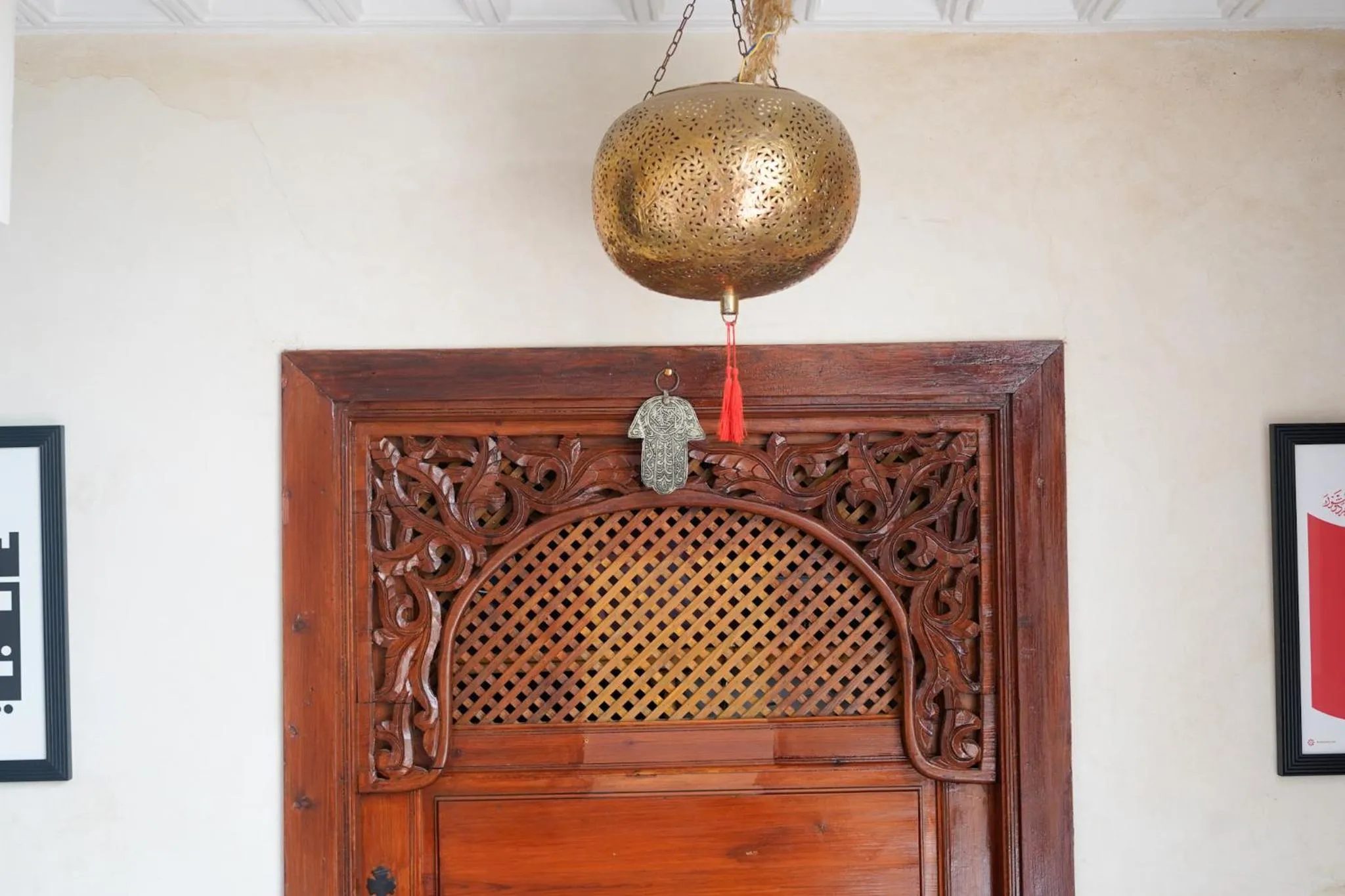 Decorative detail in Riad Chams Marrakech