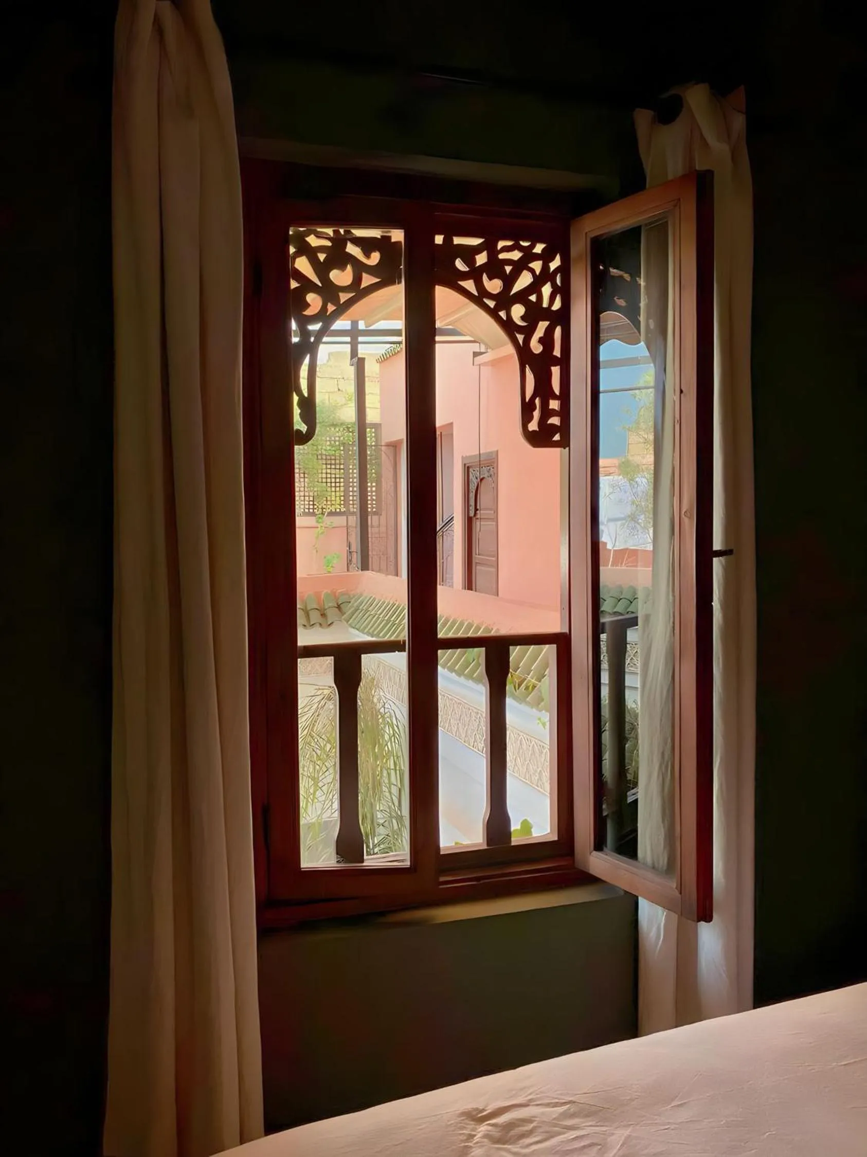 View (from property/room), Bed in Riad Chams Marrakech