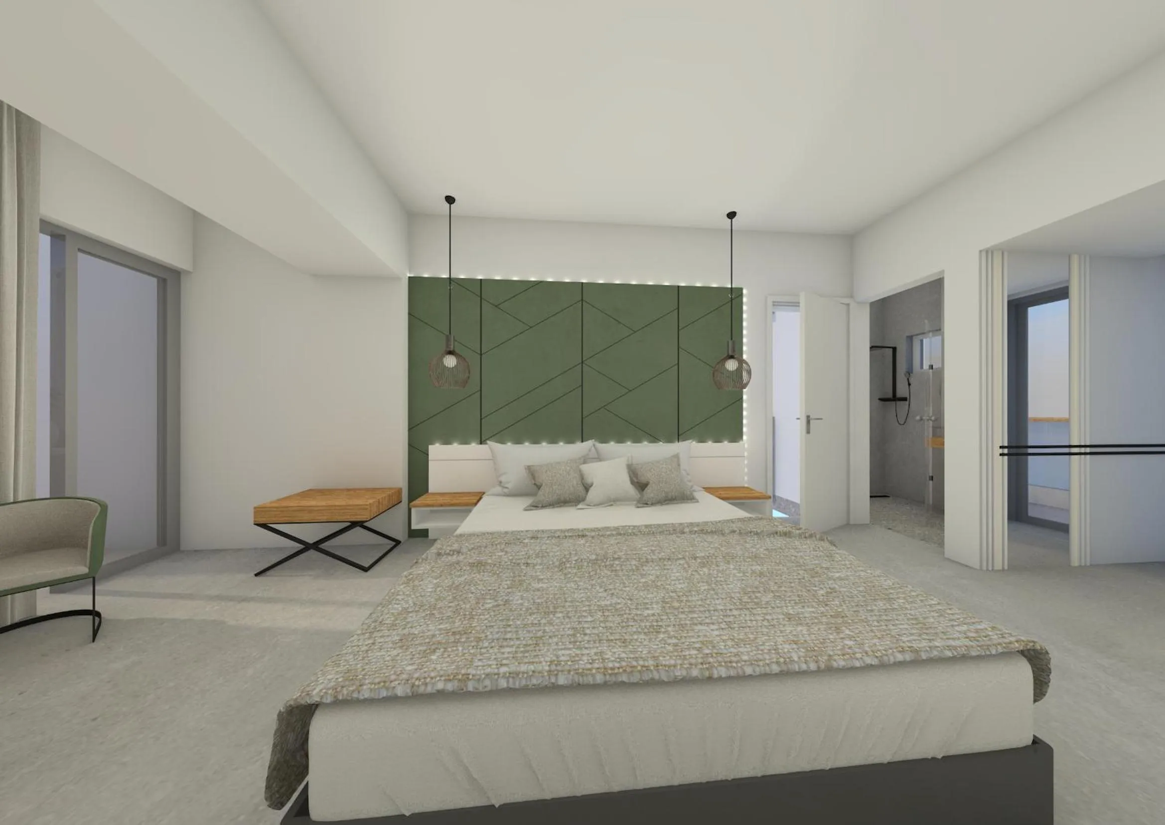 Bedroom in Atlantis Boutique City Hotel