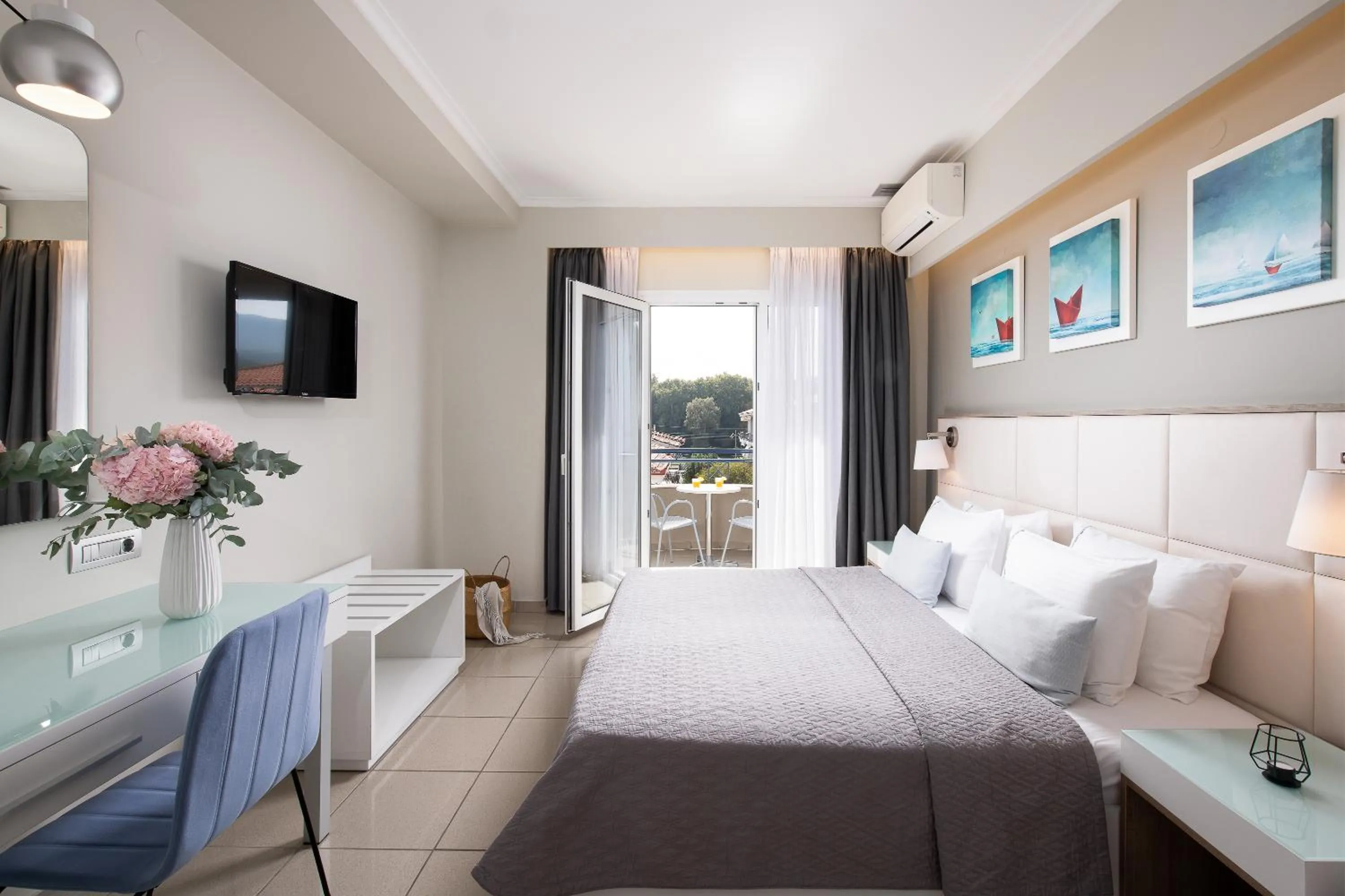 Bed in Olympic Star Beach Hotel